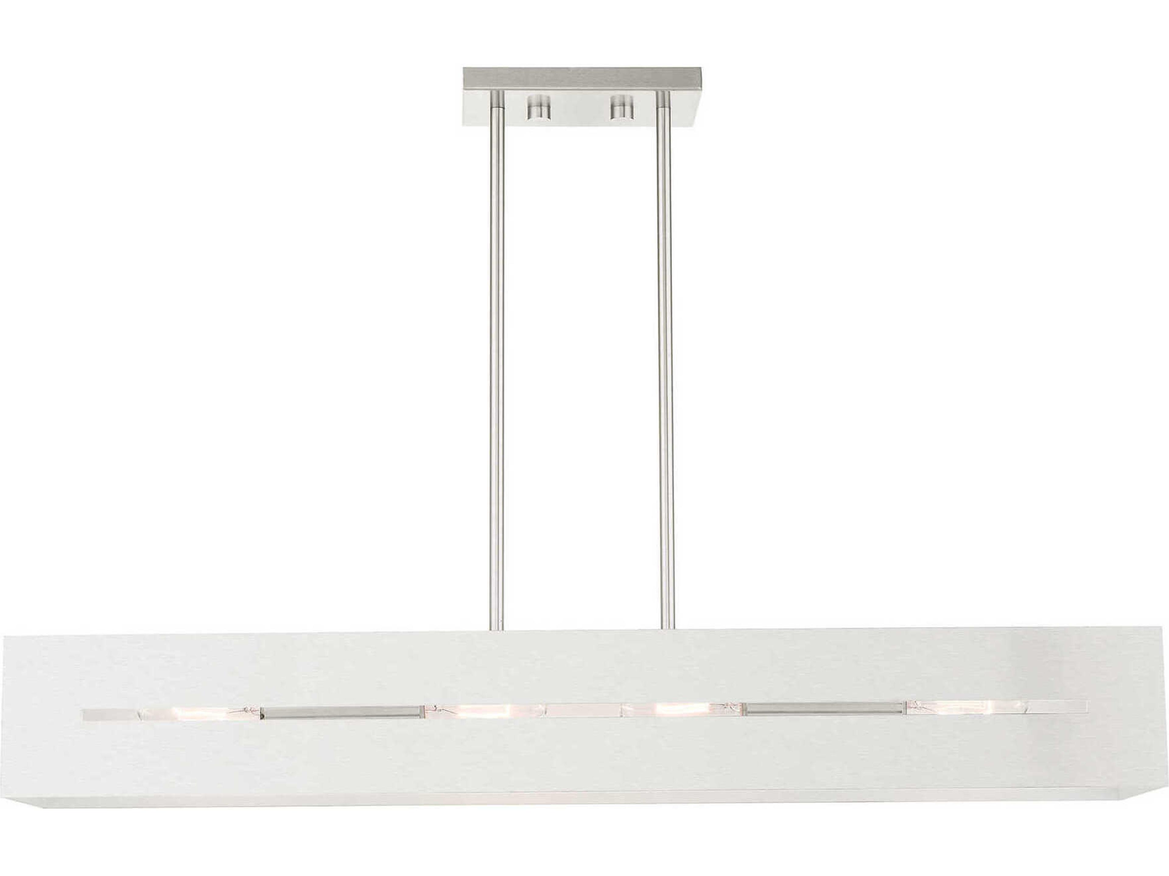 Soma 4-Light Brushed Nickel Geometric Island Pendant