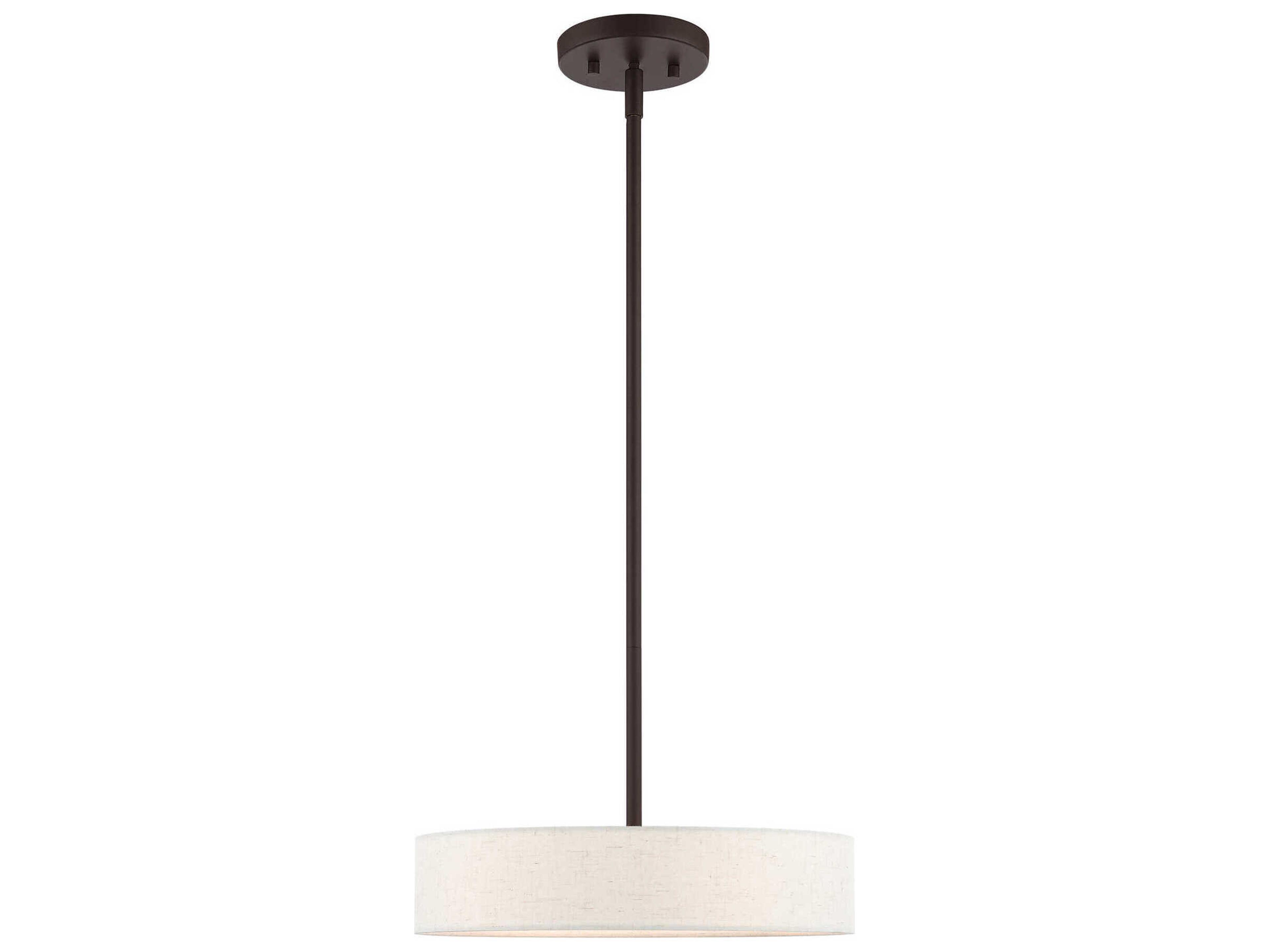 Venlo 4-Light Bronze Antique Brass Drum Pendant