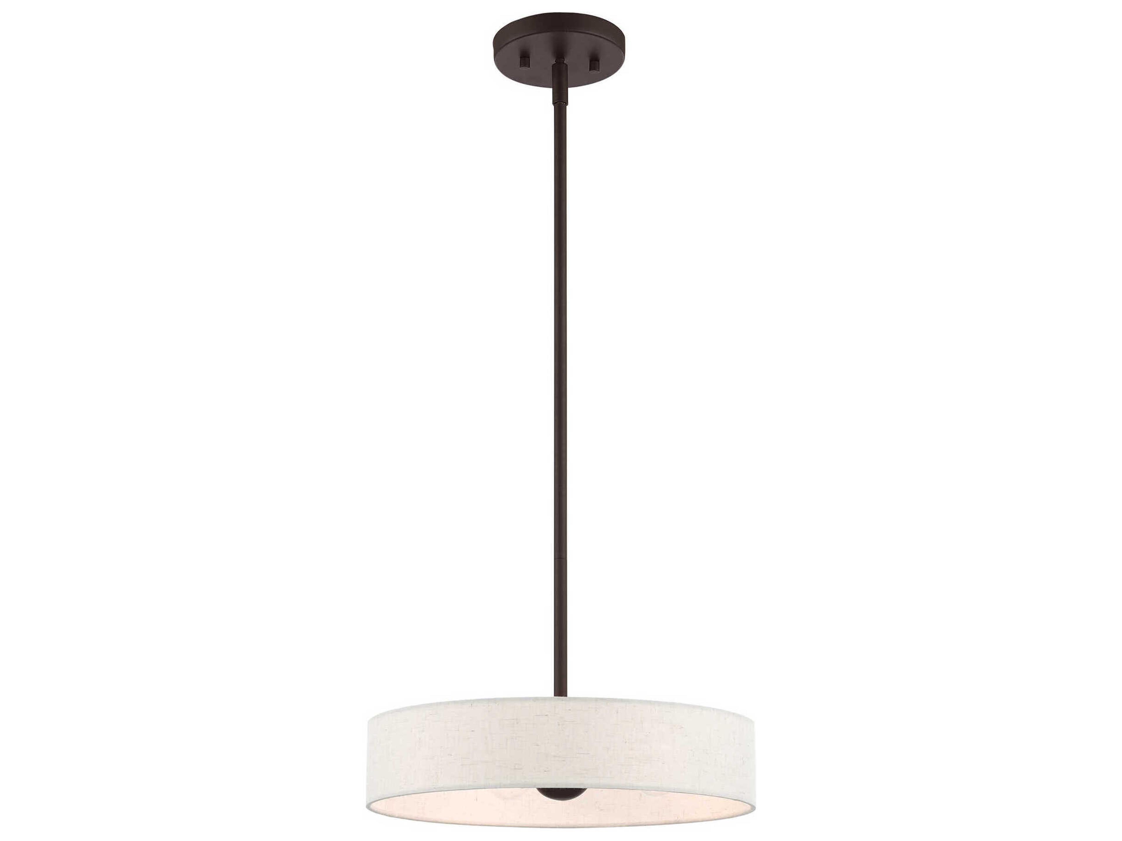 Livex Lighting Venlo 4-Light Bronze Antique Brass Drum Pendant