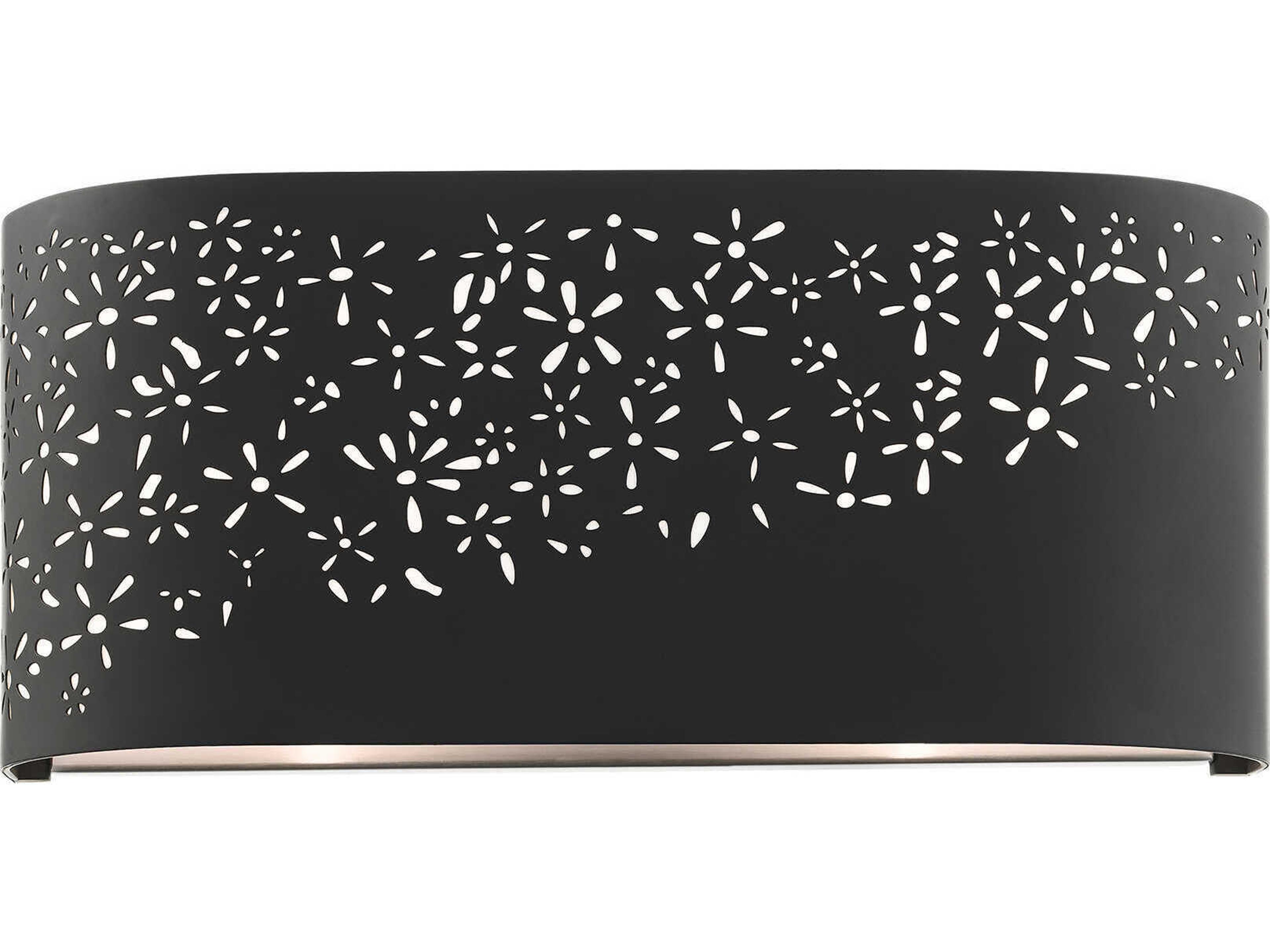 Noria 2-Light Black Wall Sconce