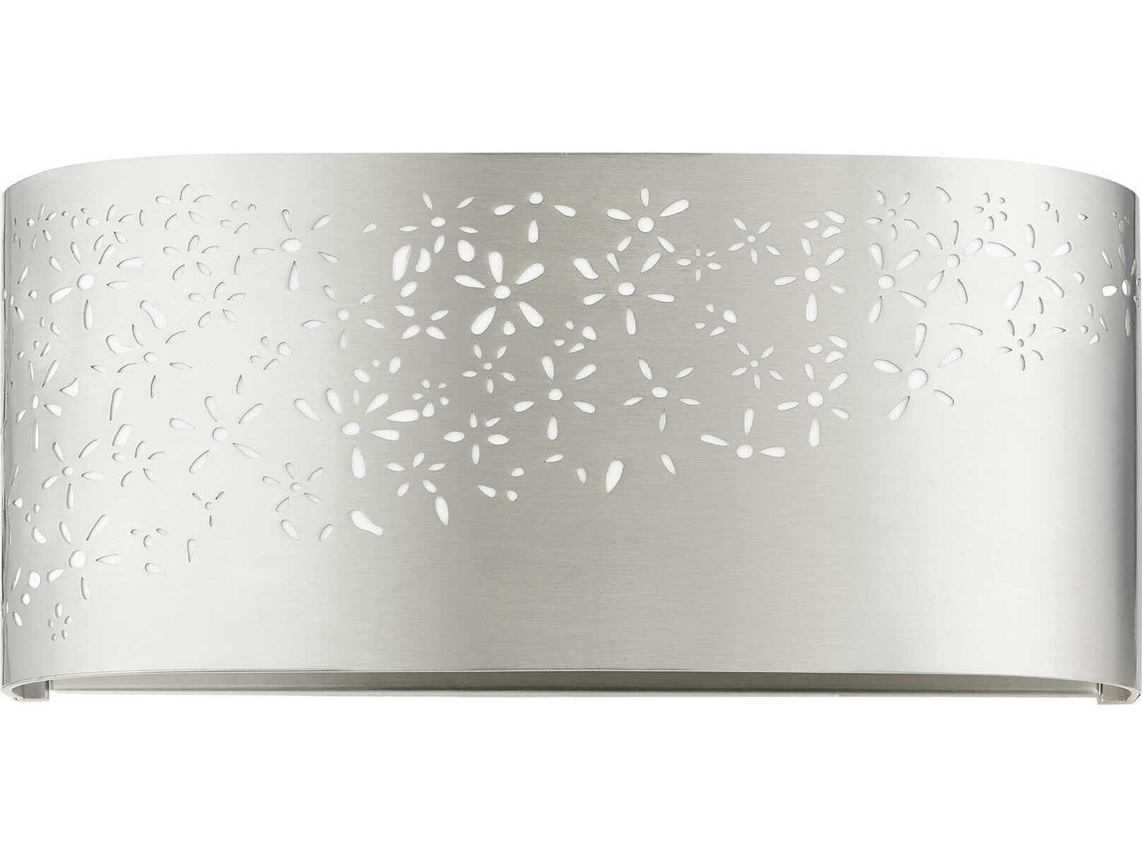 Livex Lighting Noria 2-Light Brushed Nickel Wall Sconce