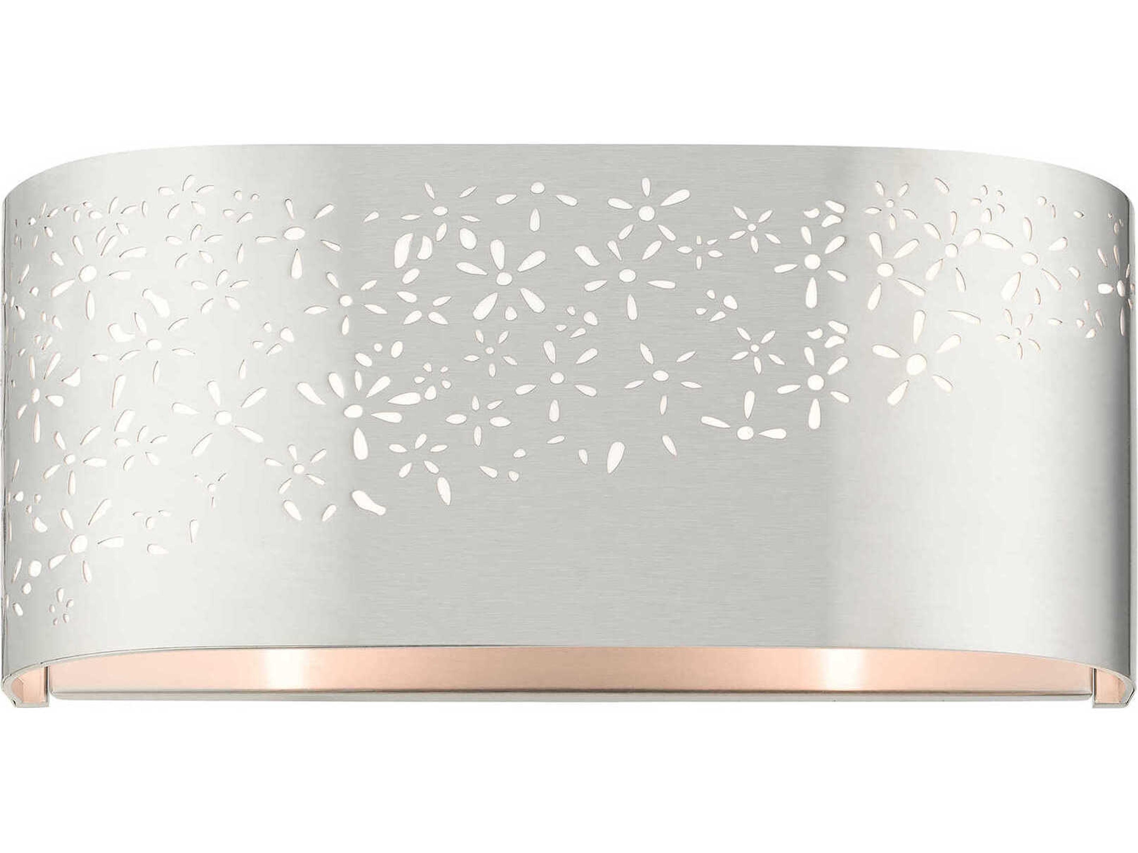 Livex Lighting Noria 2-Light Brushed Nickel Wall Sconce