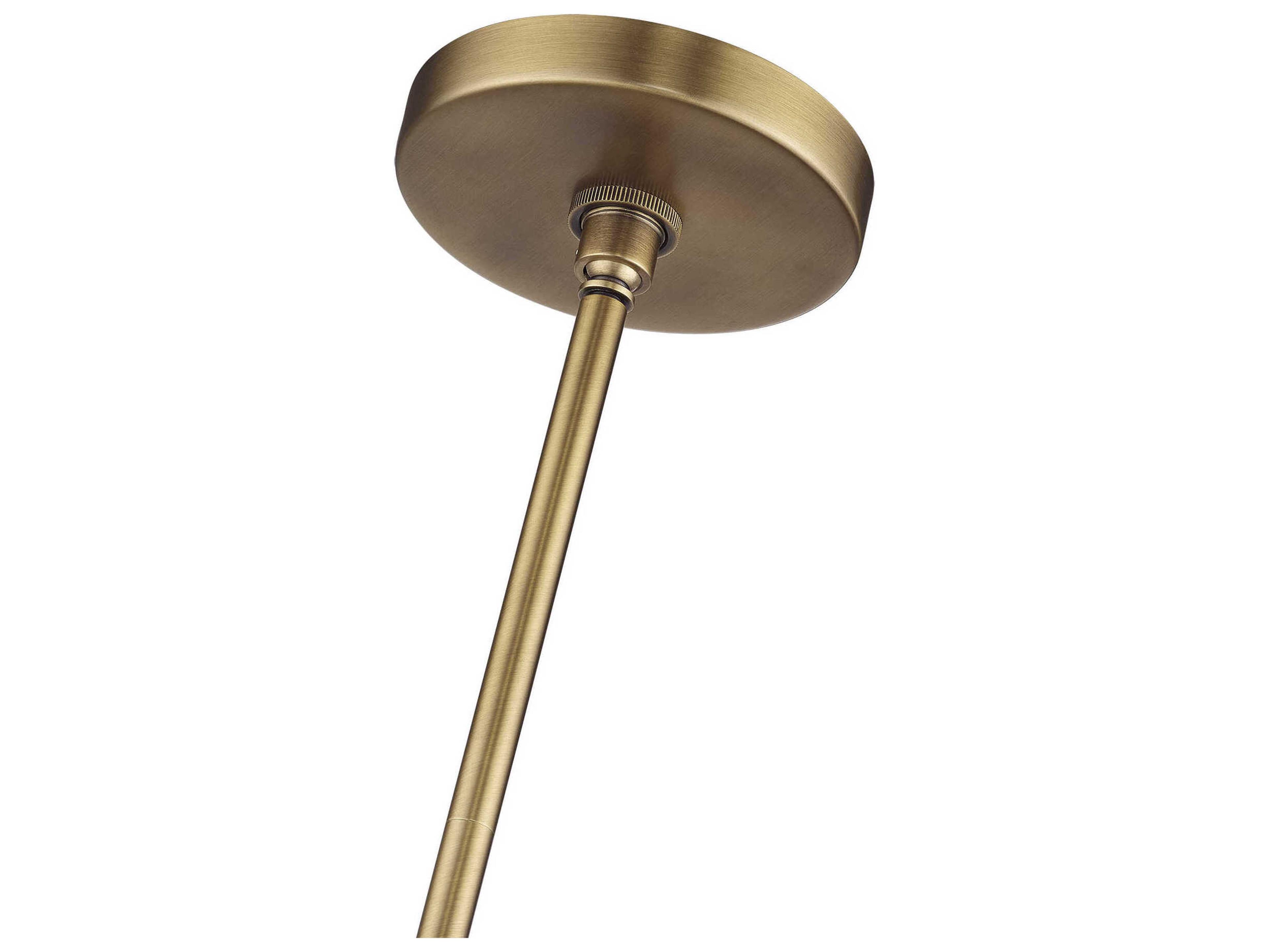 Livex Lighting Whitfield 1-Light Natural Brass Mini Pendant