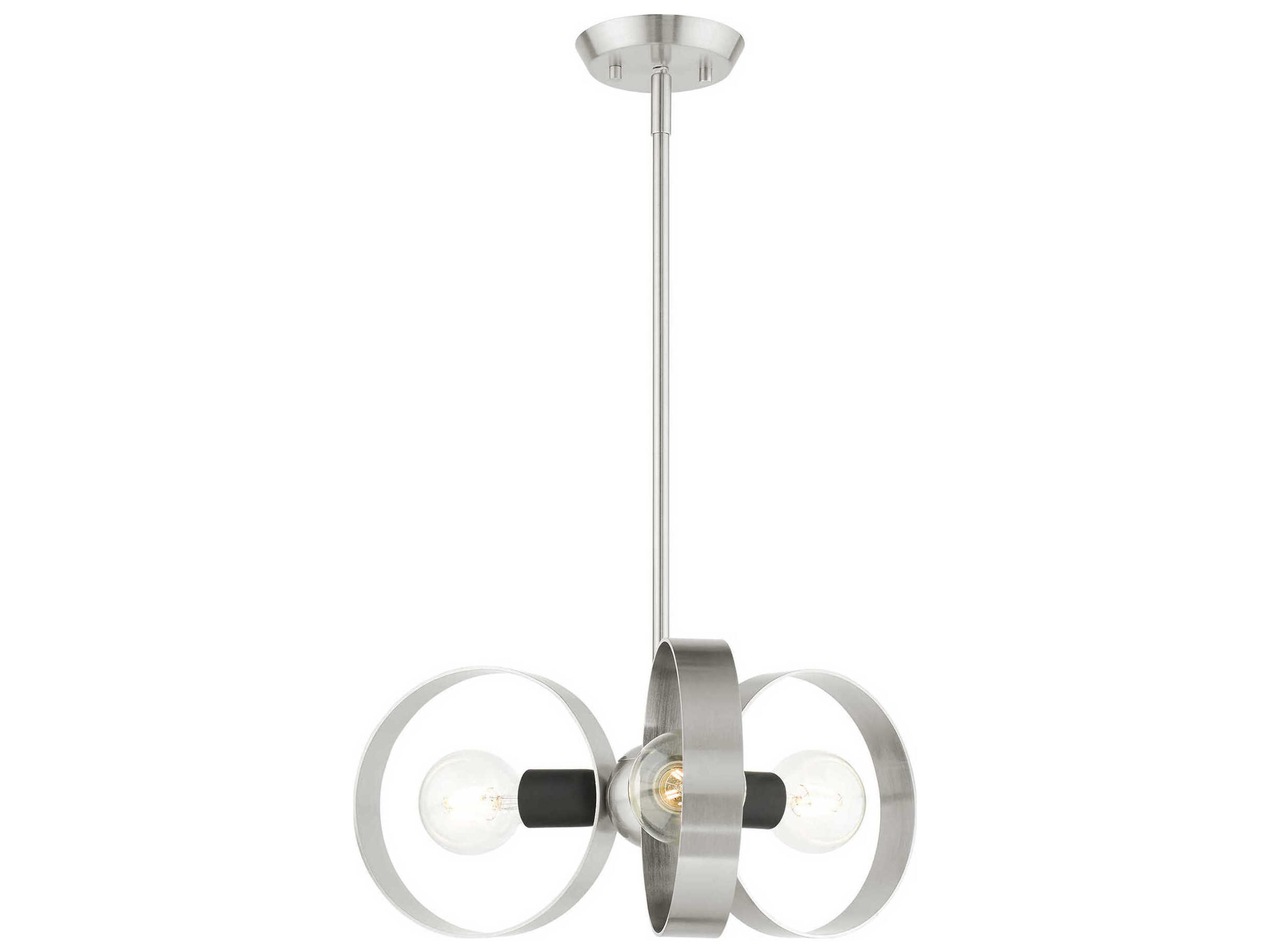 Modesto 3-Light Brushed Nickel Pendant