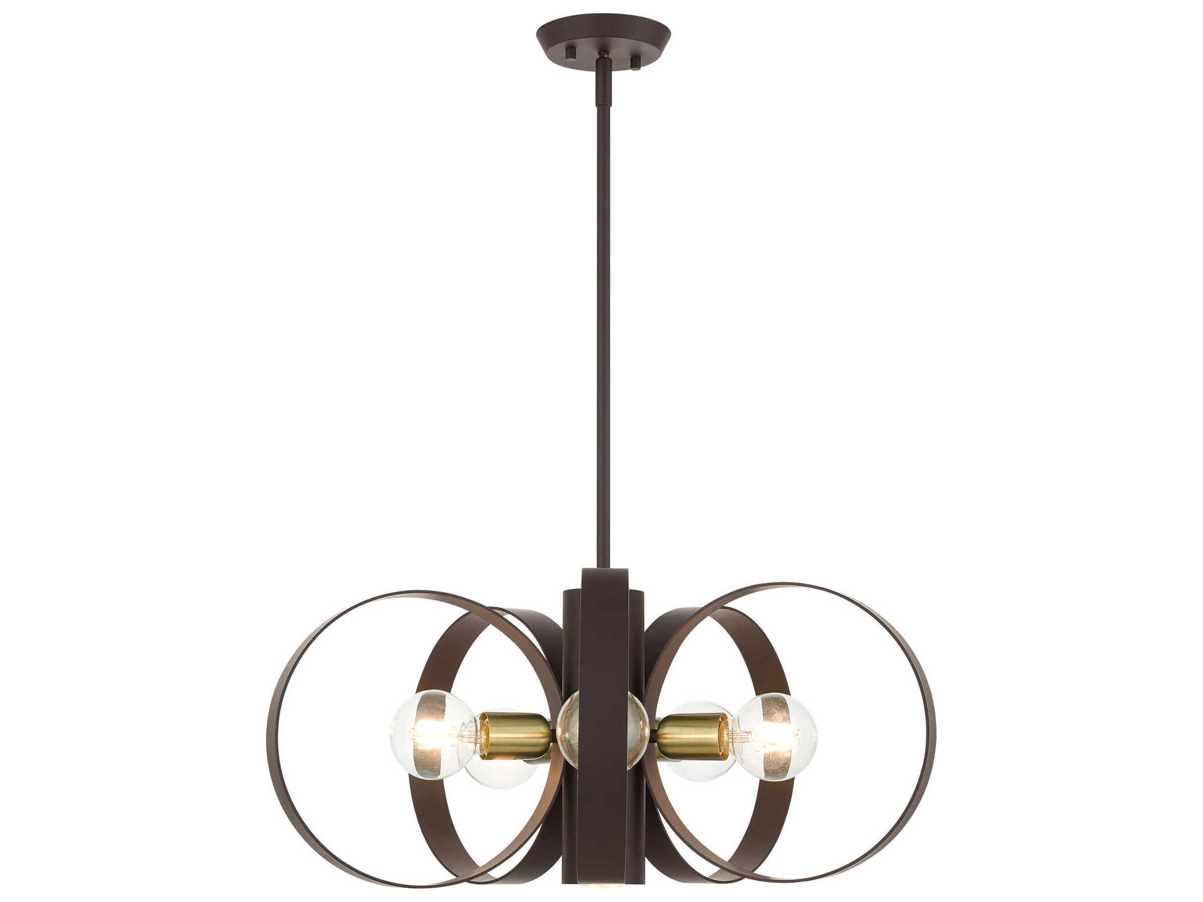 Modesto 6-Light Bronze Round Pendant