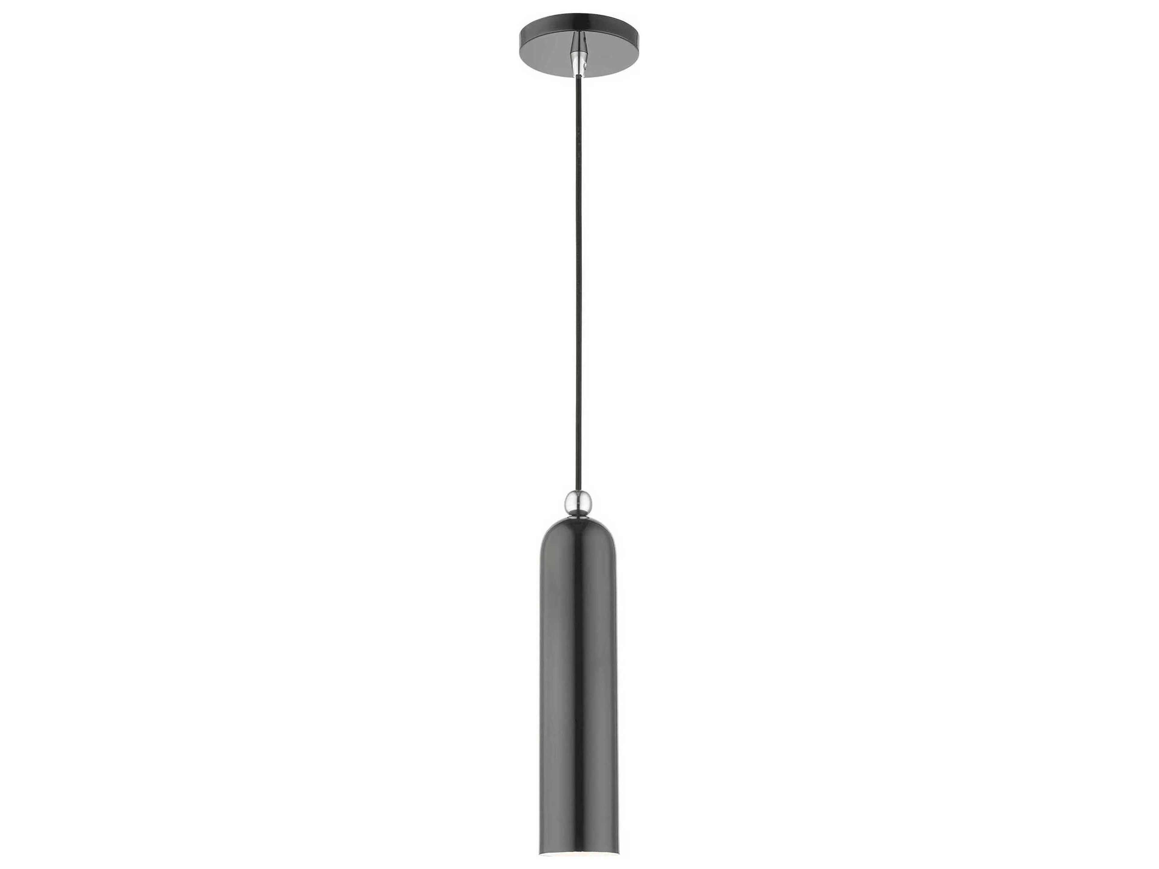 Ardmore 1-Light Shiny Dark Gray Cylinder Mini Pendant