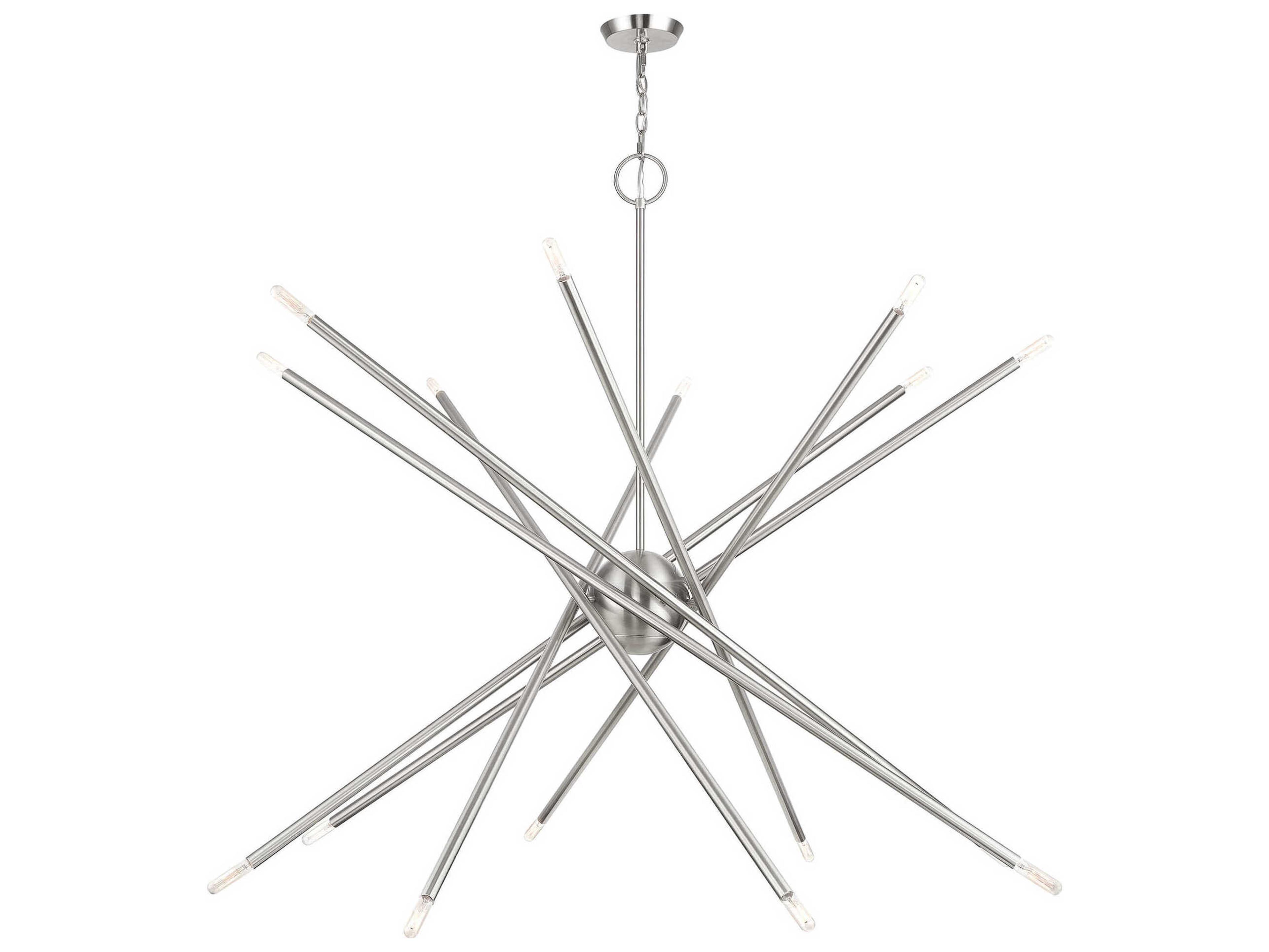 Soho 16-Light Brushed Nickel Chandelier