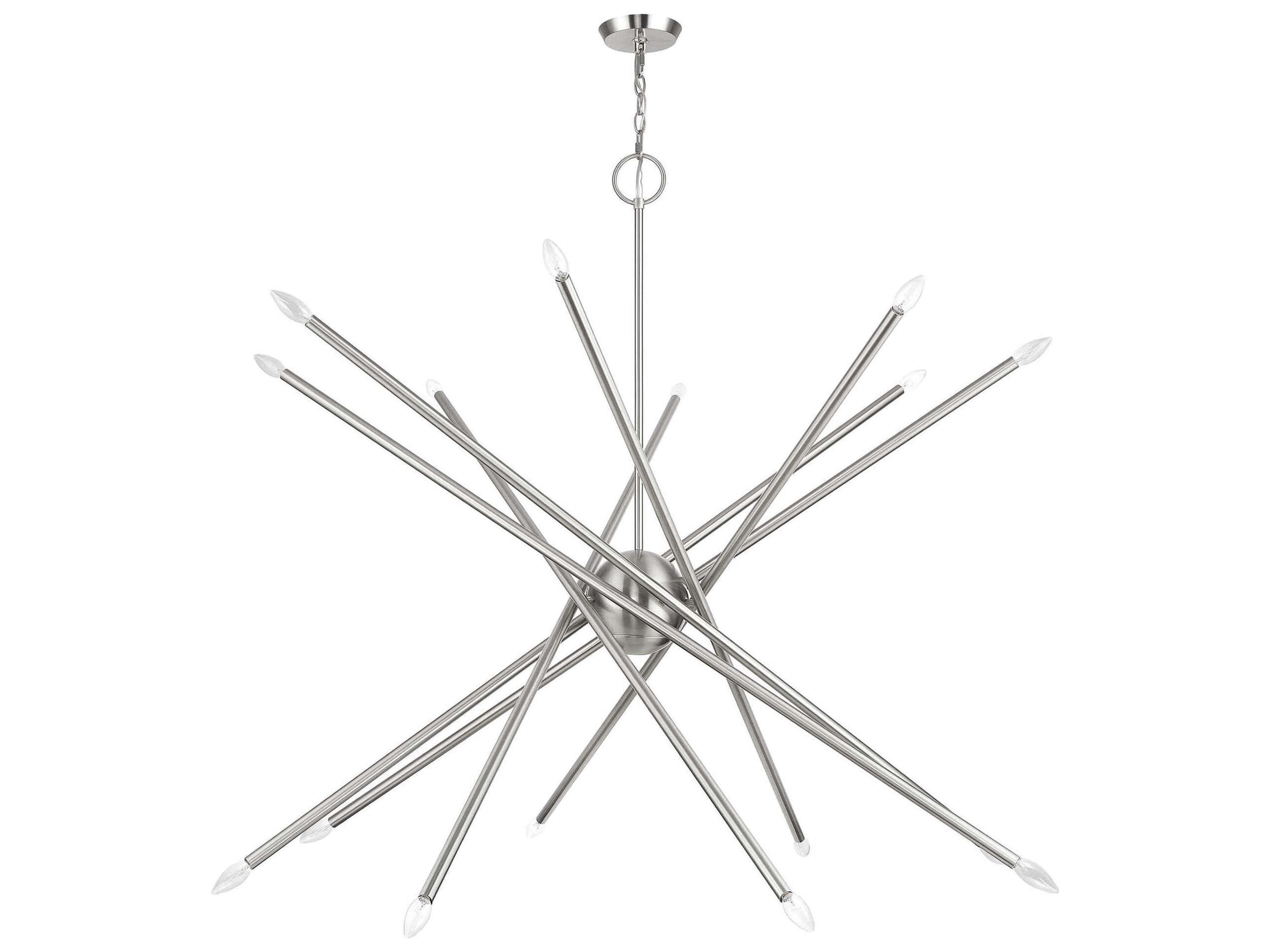Livex Lighting Soho 16-Light Brushed Nickel Chandelier