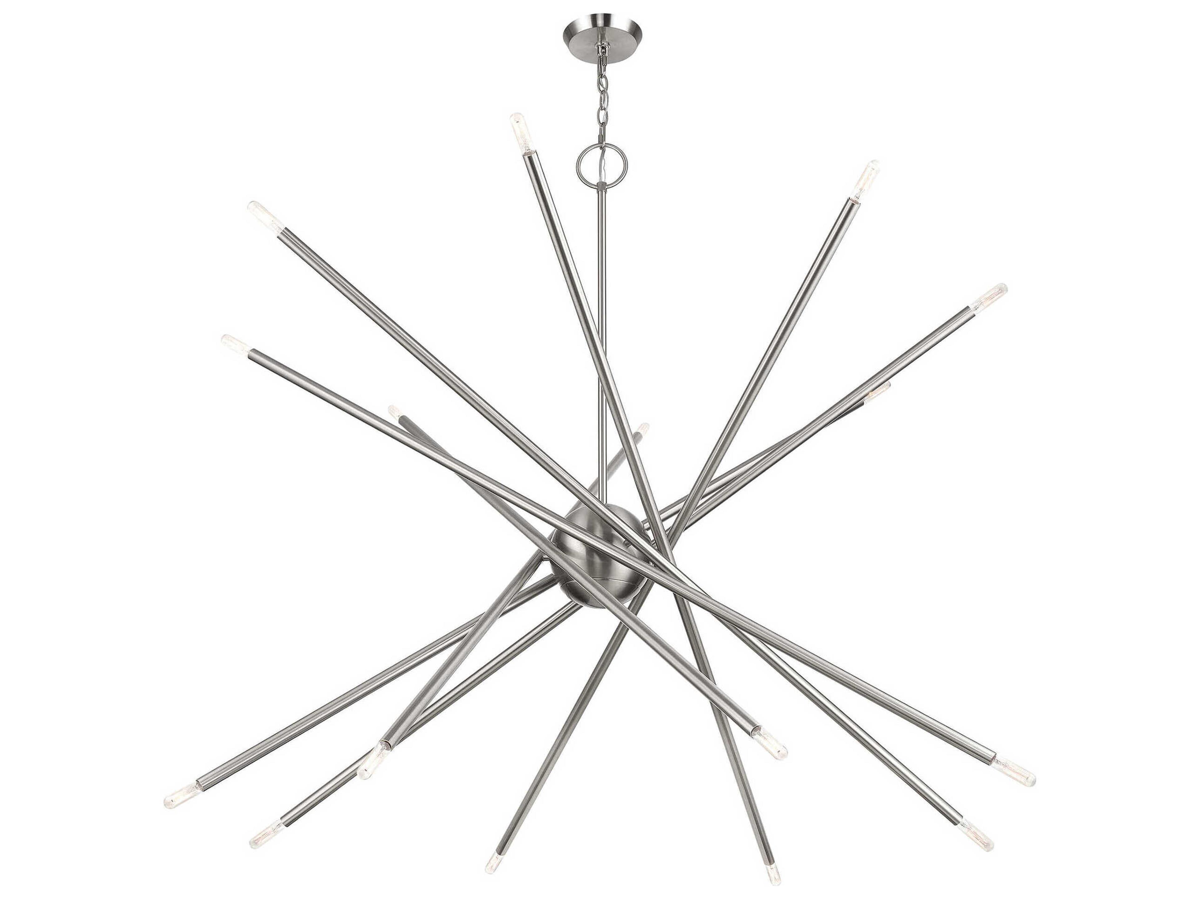 Livex Lighting Soho 16-Light Brushed Nickel Chandelier