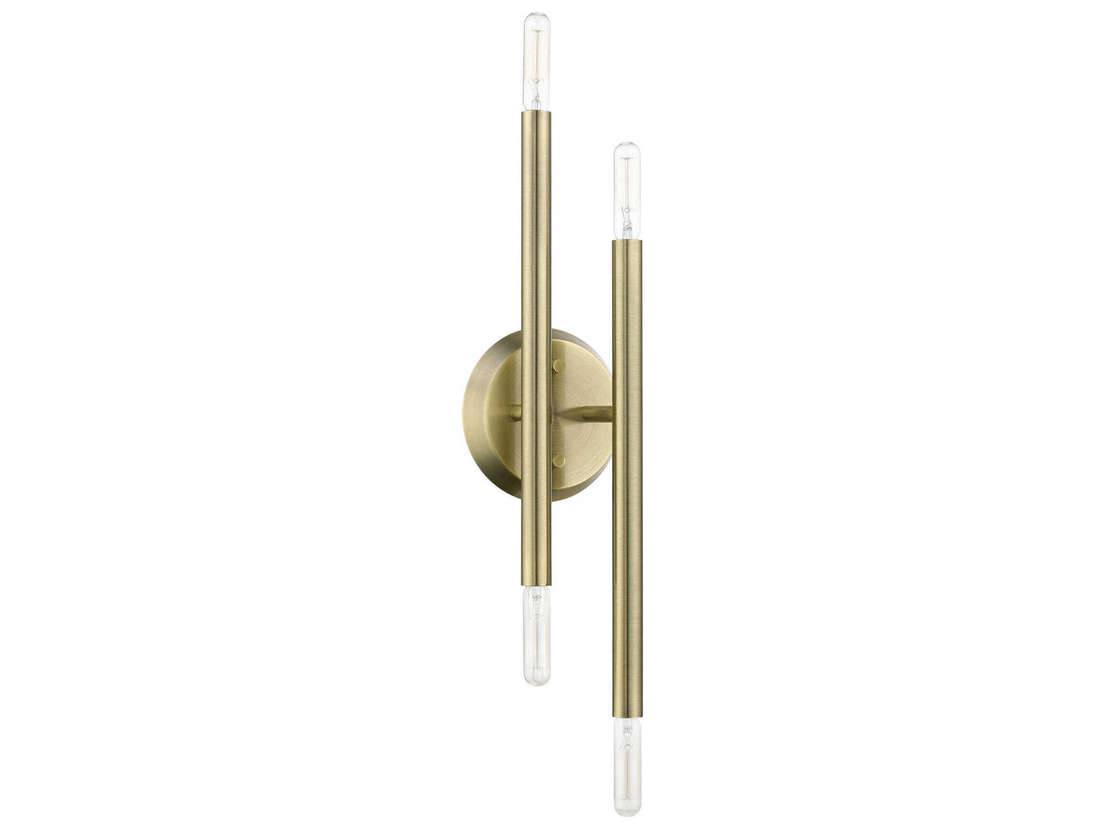 Livex Lighting Soho 4-Light Antique Brass Wall Sconce