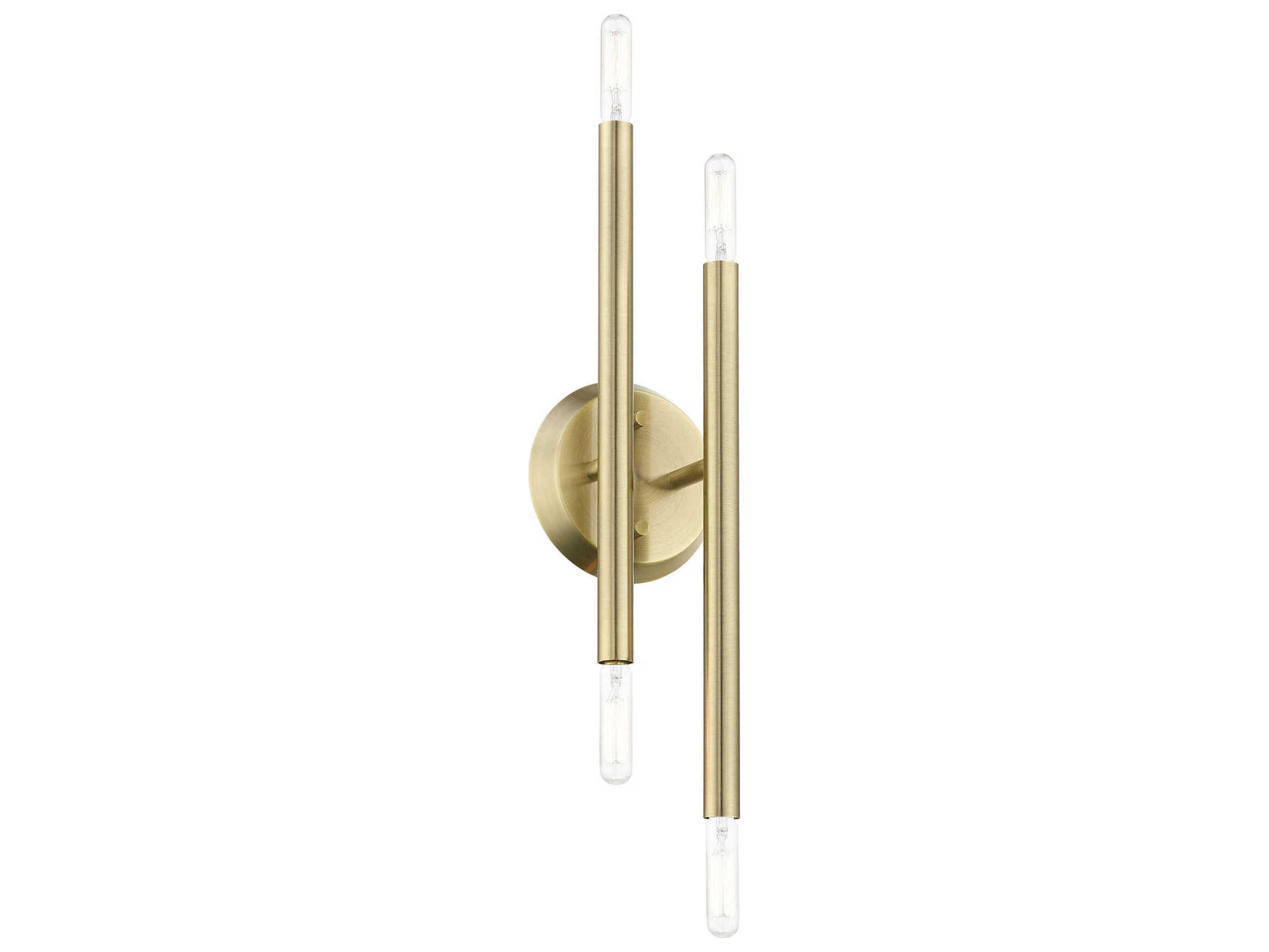 Livex Lighting Soho 4-Light Antique Brass Wall Sconce