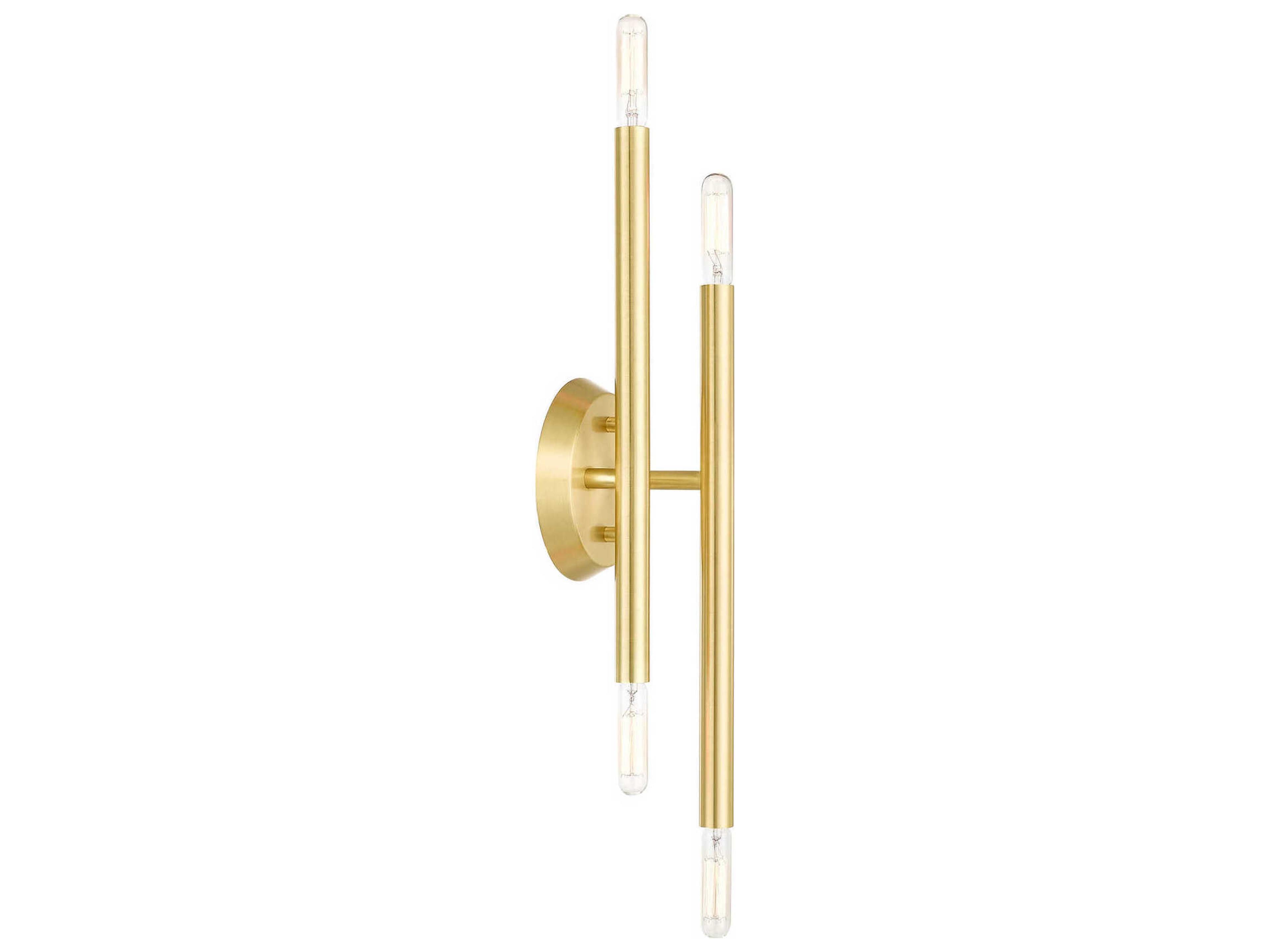 Livex Lighting Soho 4-Light Satin Brass Wall Sconce