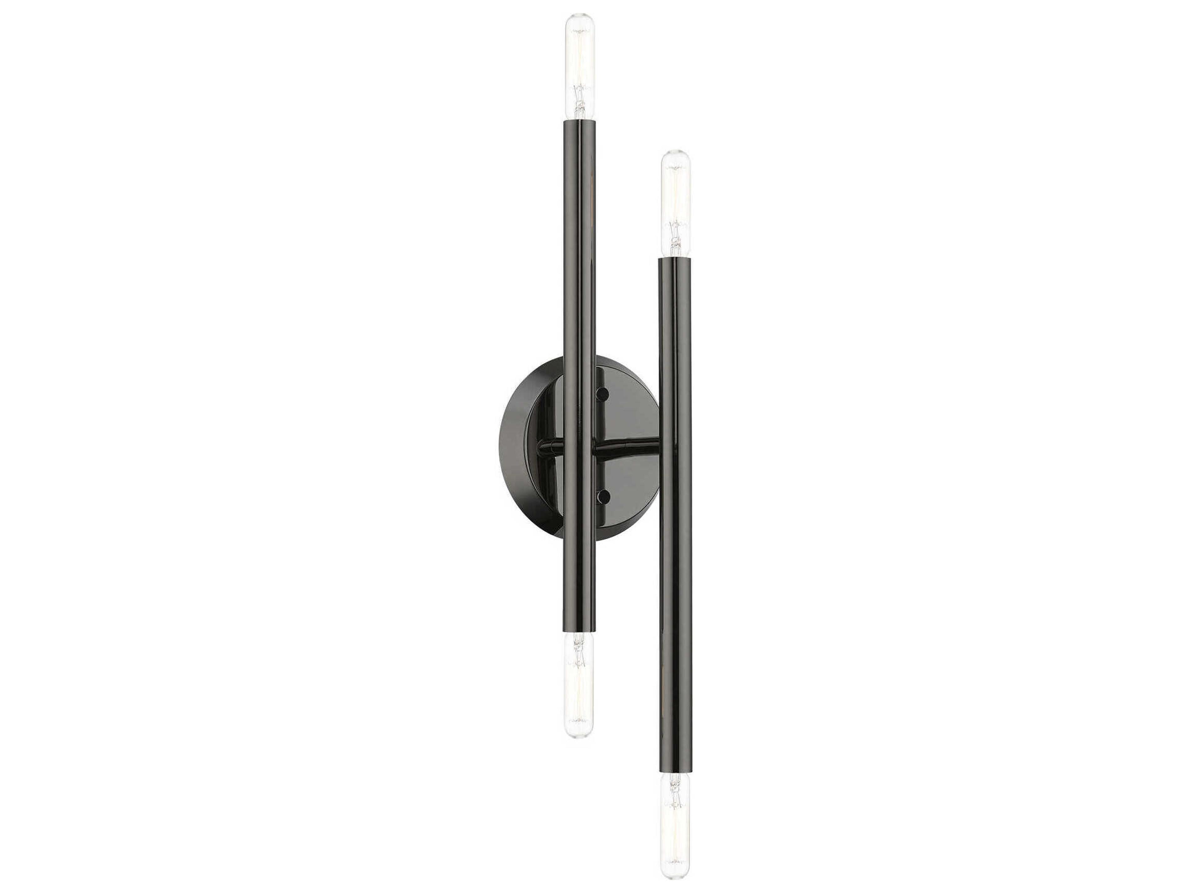 Soho 4-Light Black Chrome Wall Sconce