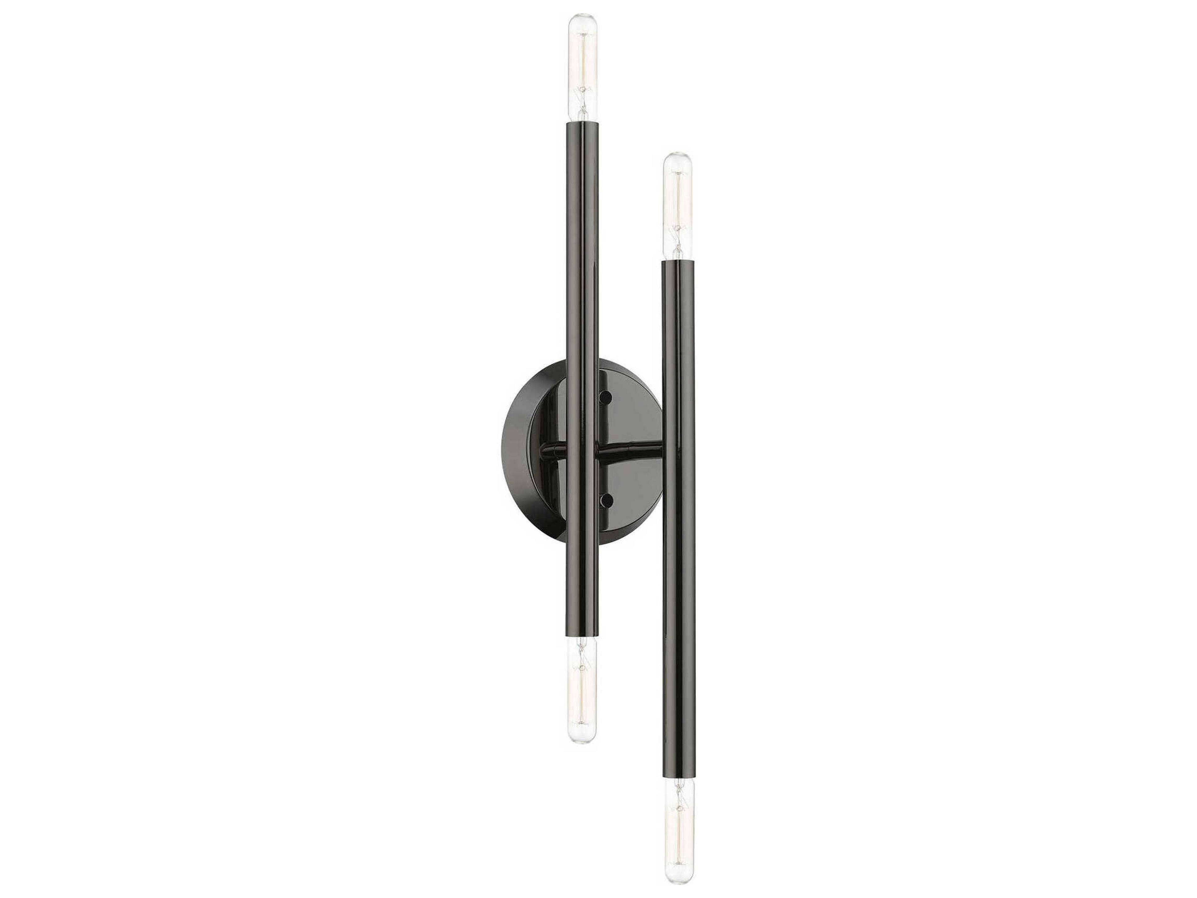 Livex Lighting Soho 4-Light Black Chrome Wall Sconce