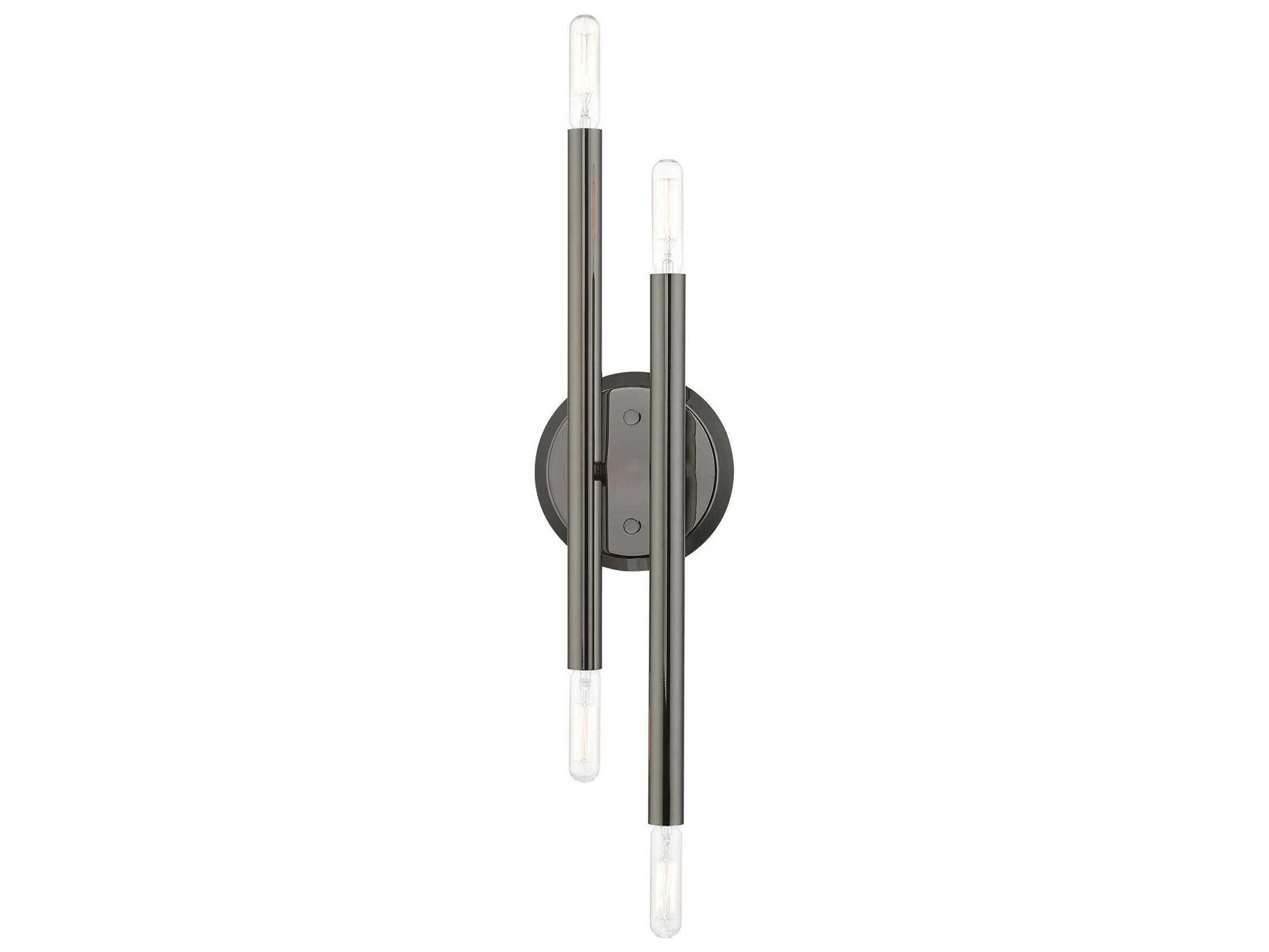 Livex Lighting Soho 4-Light Black Chrome Wall Sconce