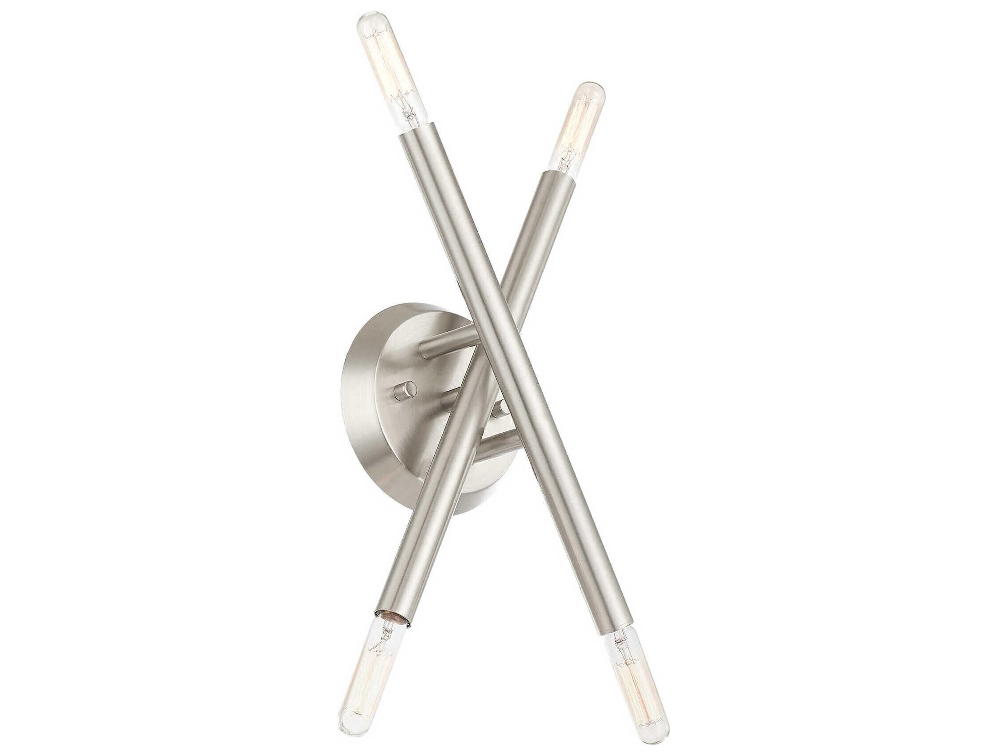 Livex Lighting Soho 4-Light Brushed Nickel Wall Sconce