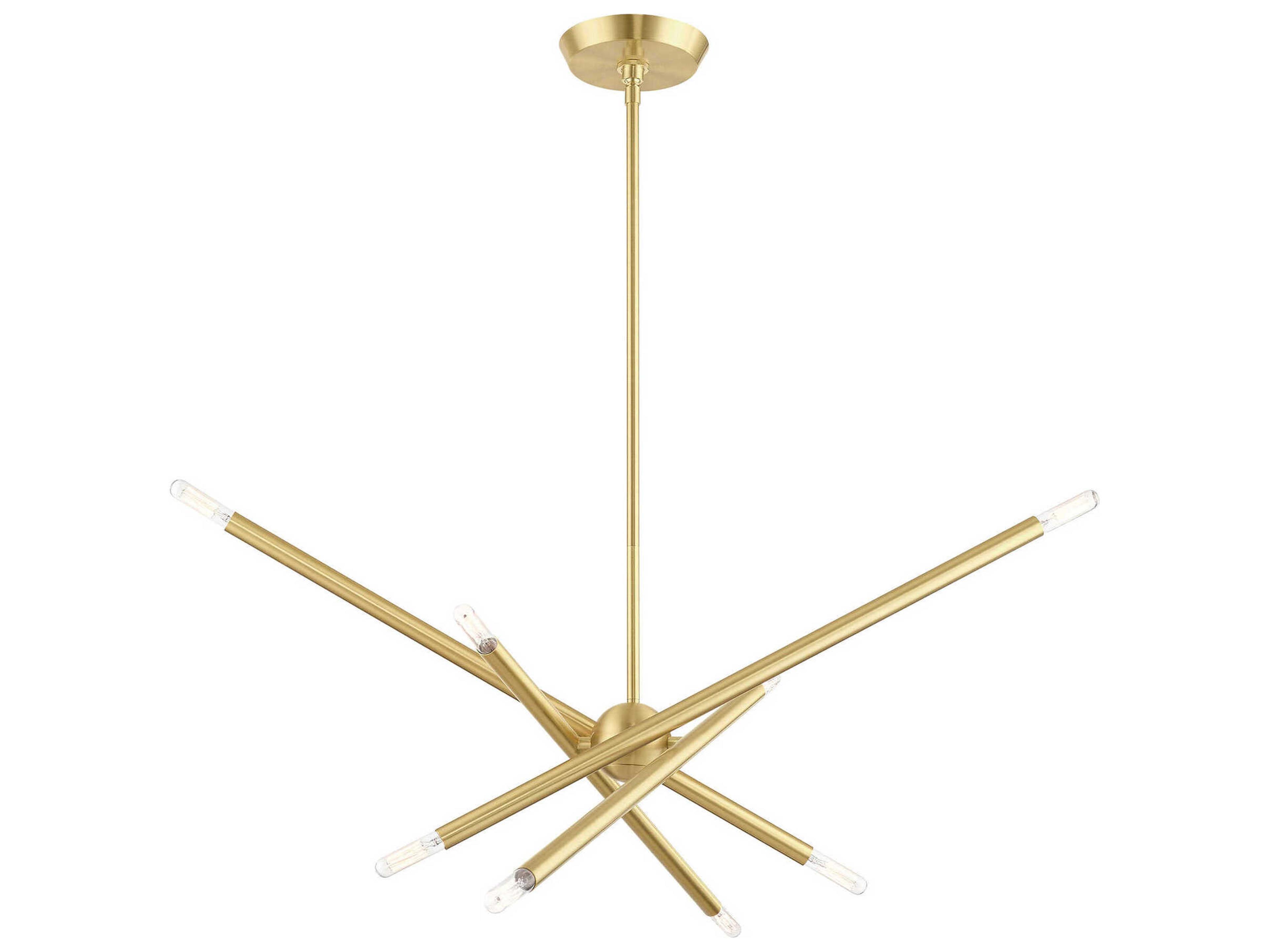 Livex Lighting Soho 8-Light Satin Brass Linear Island Pendant