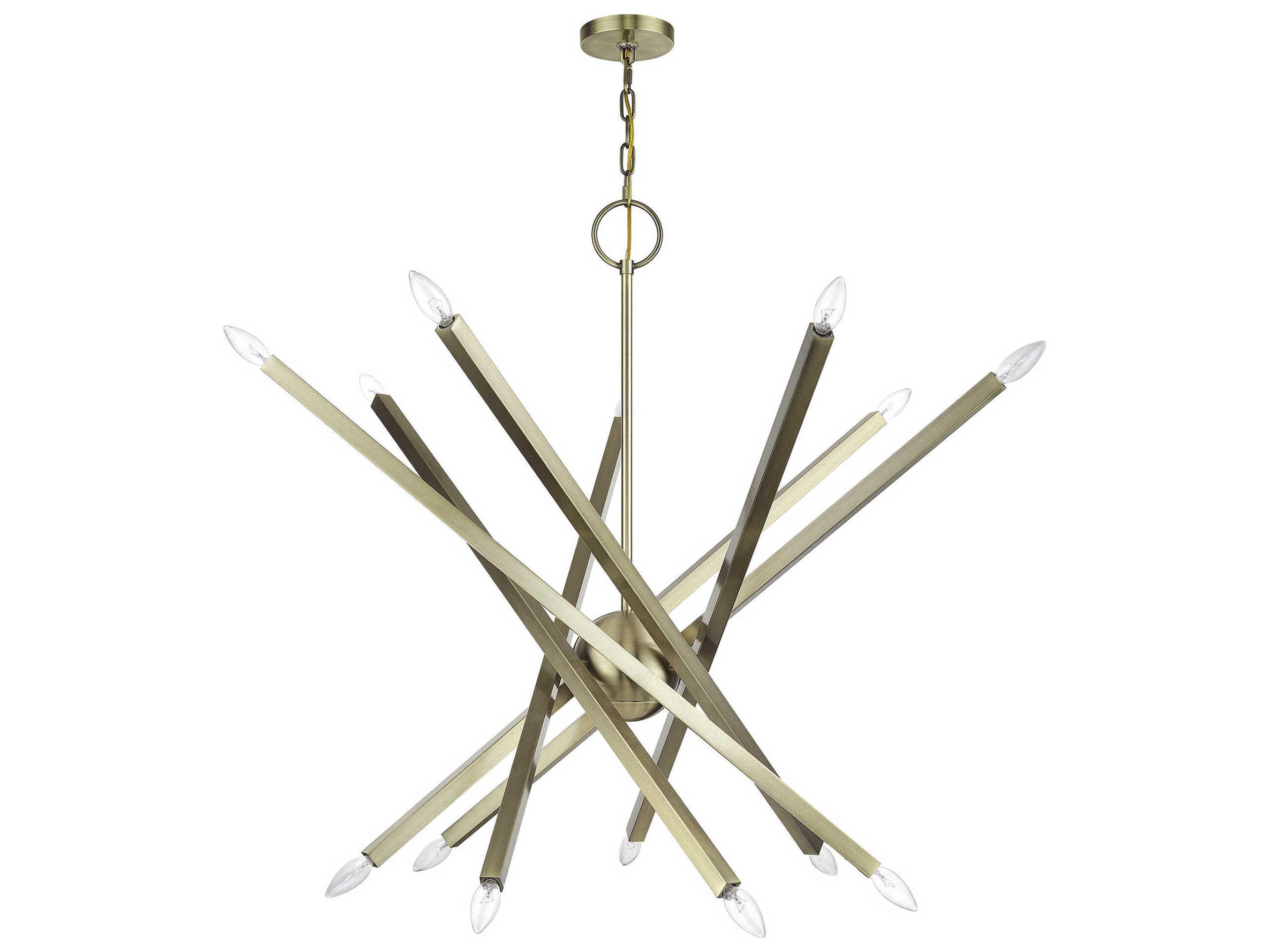 Livex Lighting Monaco 14-Light Antique Brass Chandelier