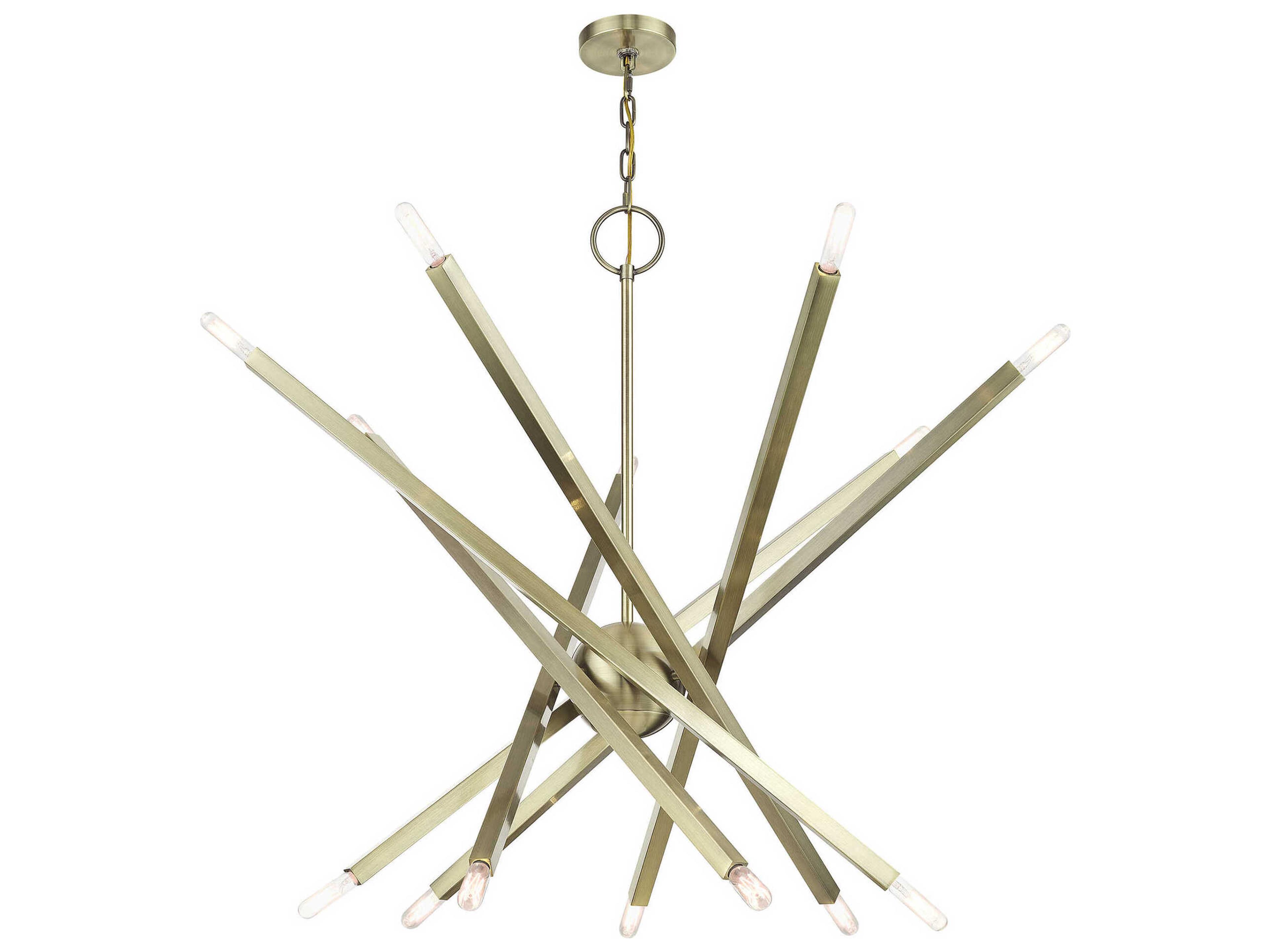 Livex Lighting Monaco 14-Light Antique Brass Chandelier