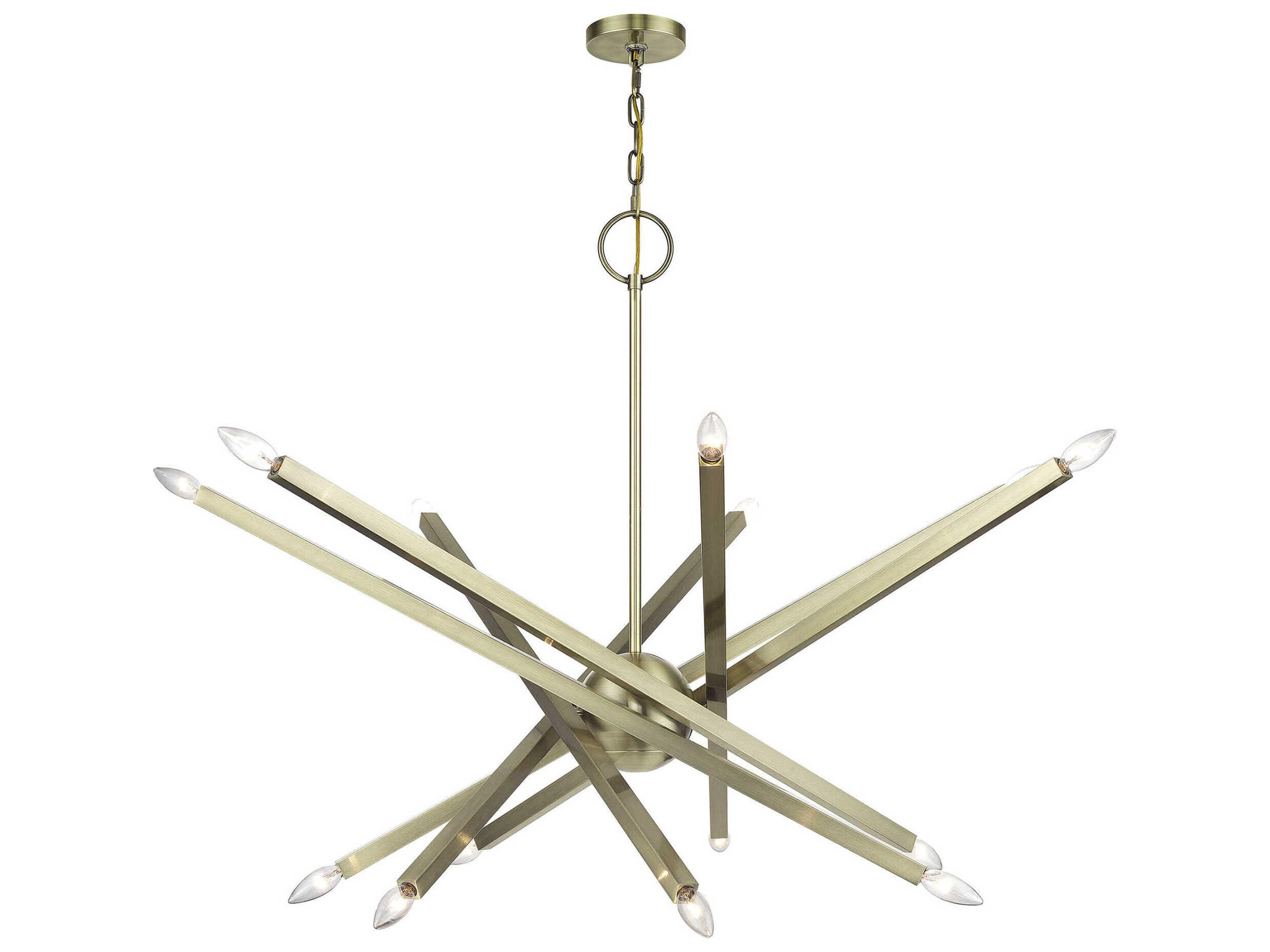 Livex Lighting Monaco 14-Light Antique Brass Chandelier