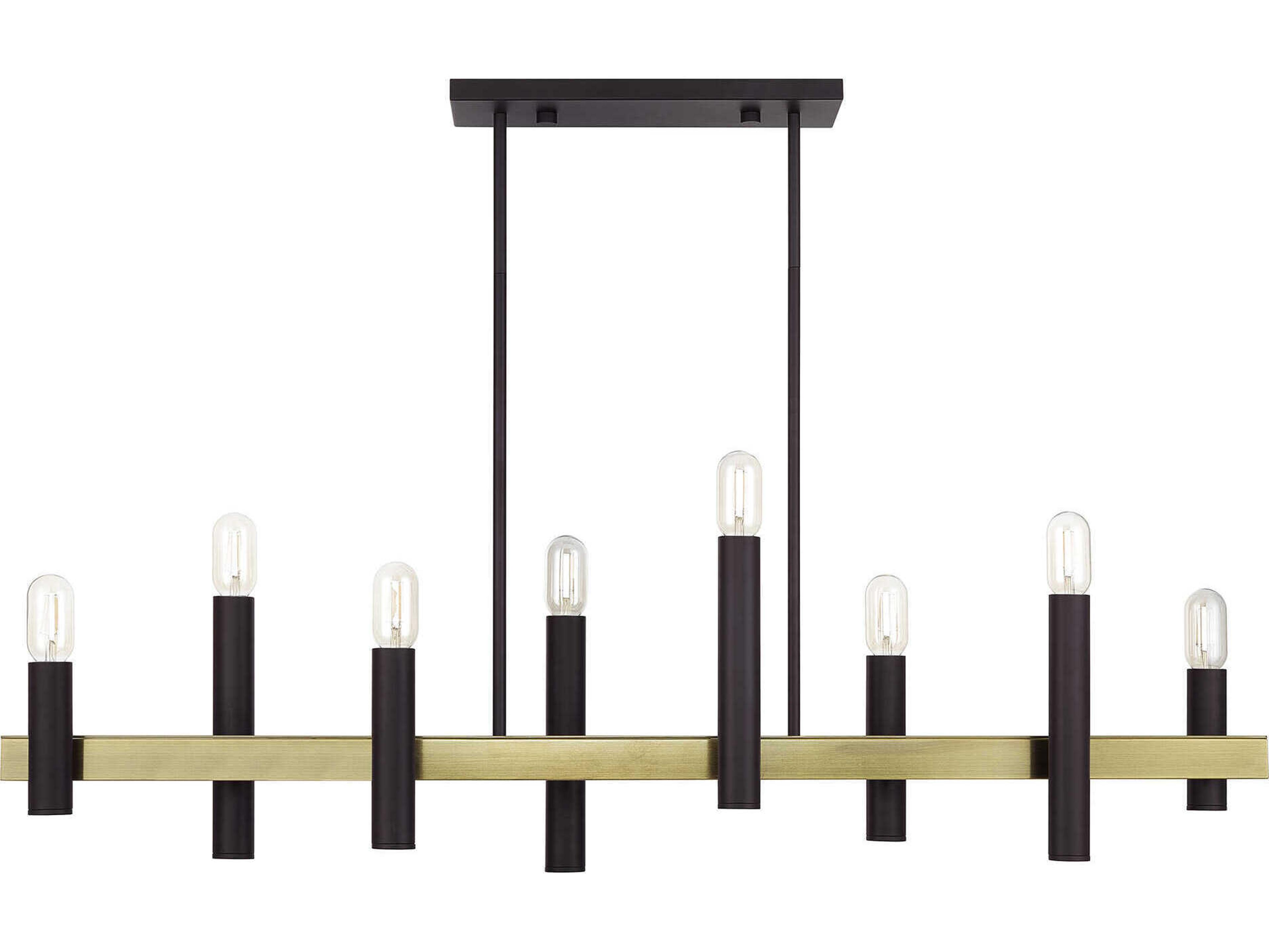 Livex Lighting Helsinki 8-Light Bronze Antique Brass Island Pendant