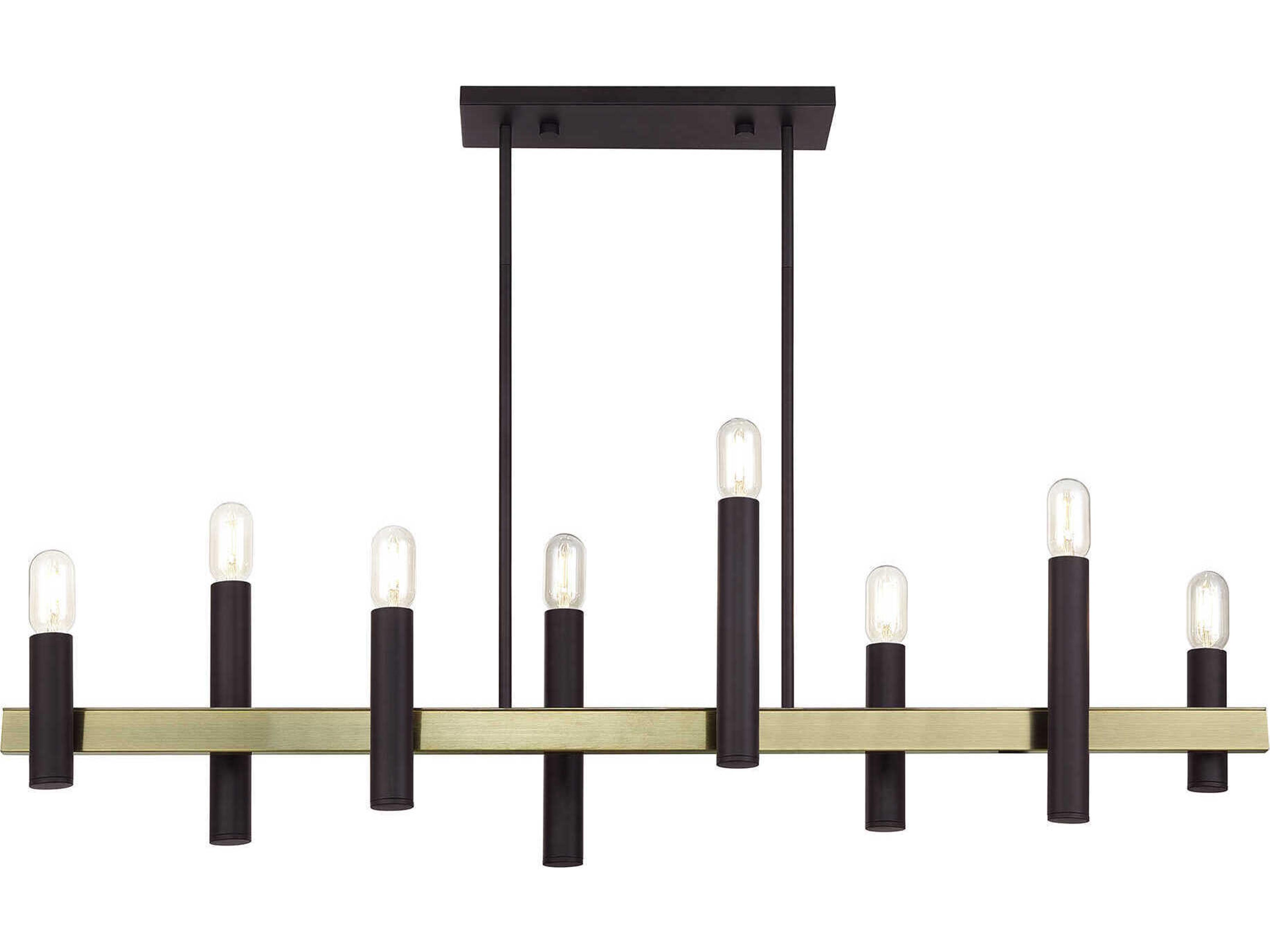 Livex Lighting Helsinki 8-Light Bronze Antique Brass Island Pendant