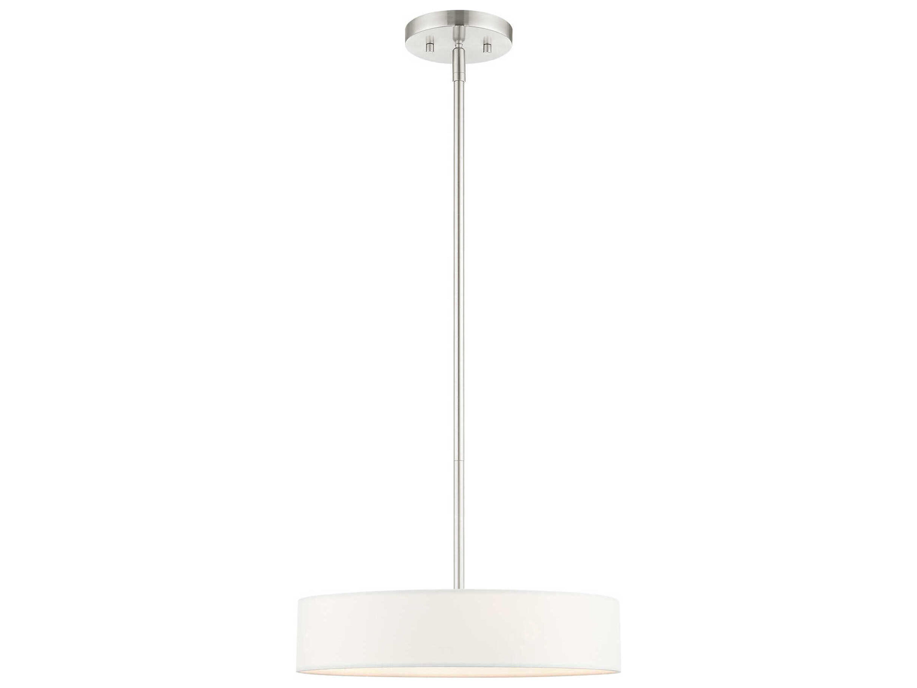 Venlo 4-Light Brushed Nickel Drum Pendant