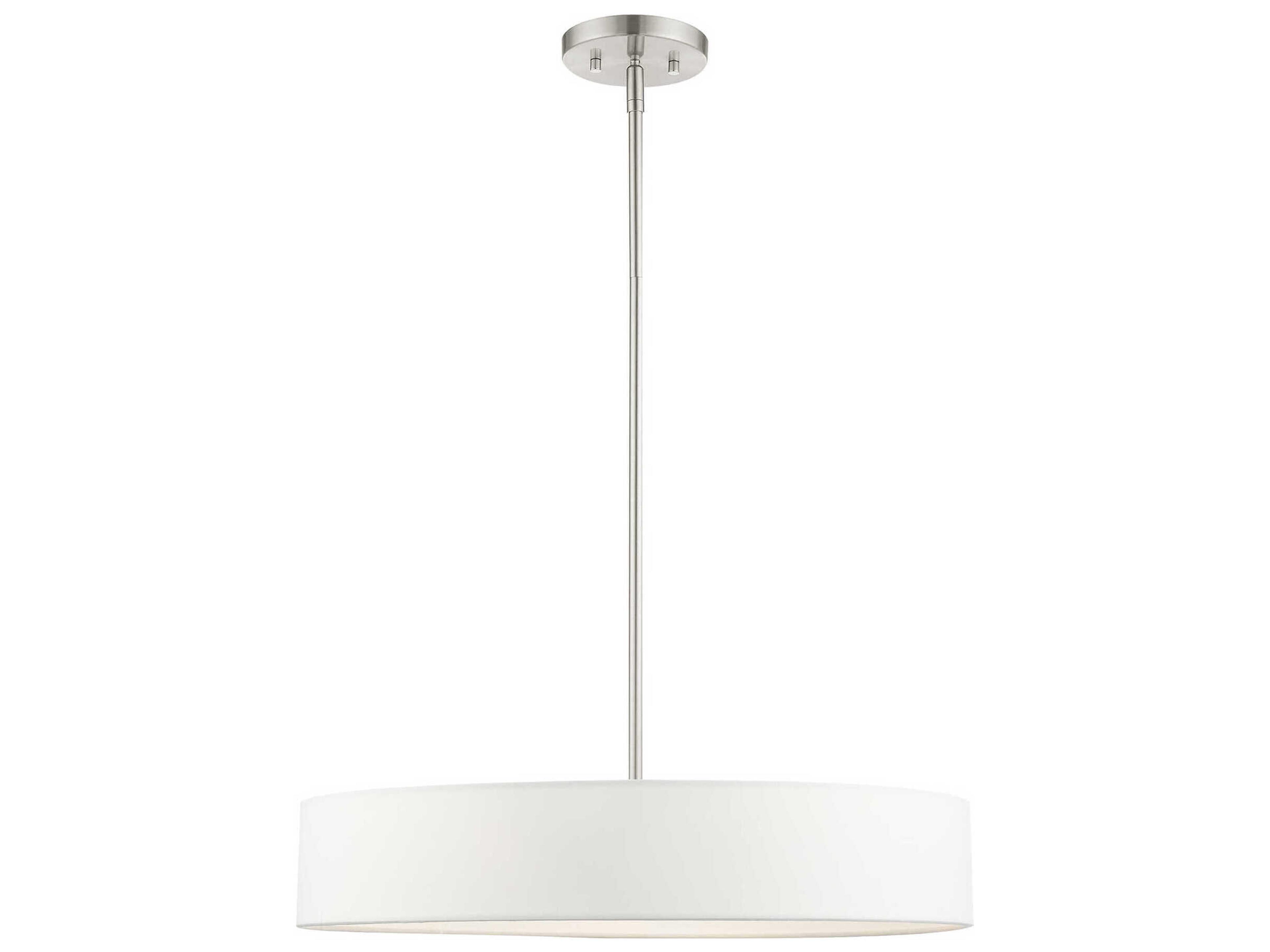 Venlo 4-Light Brushed Nickel Drum Pendant