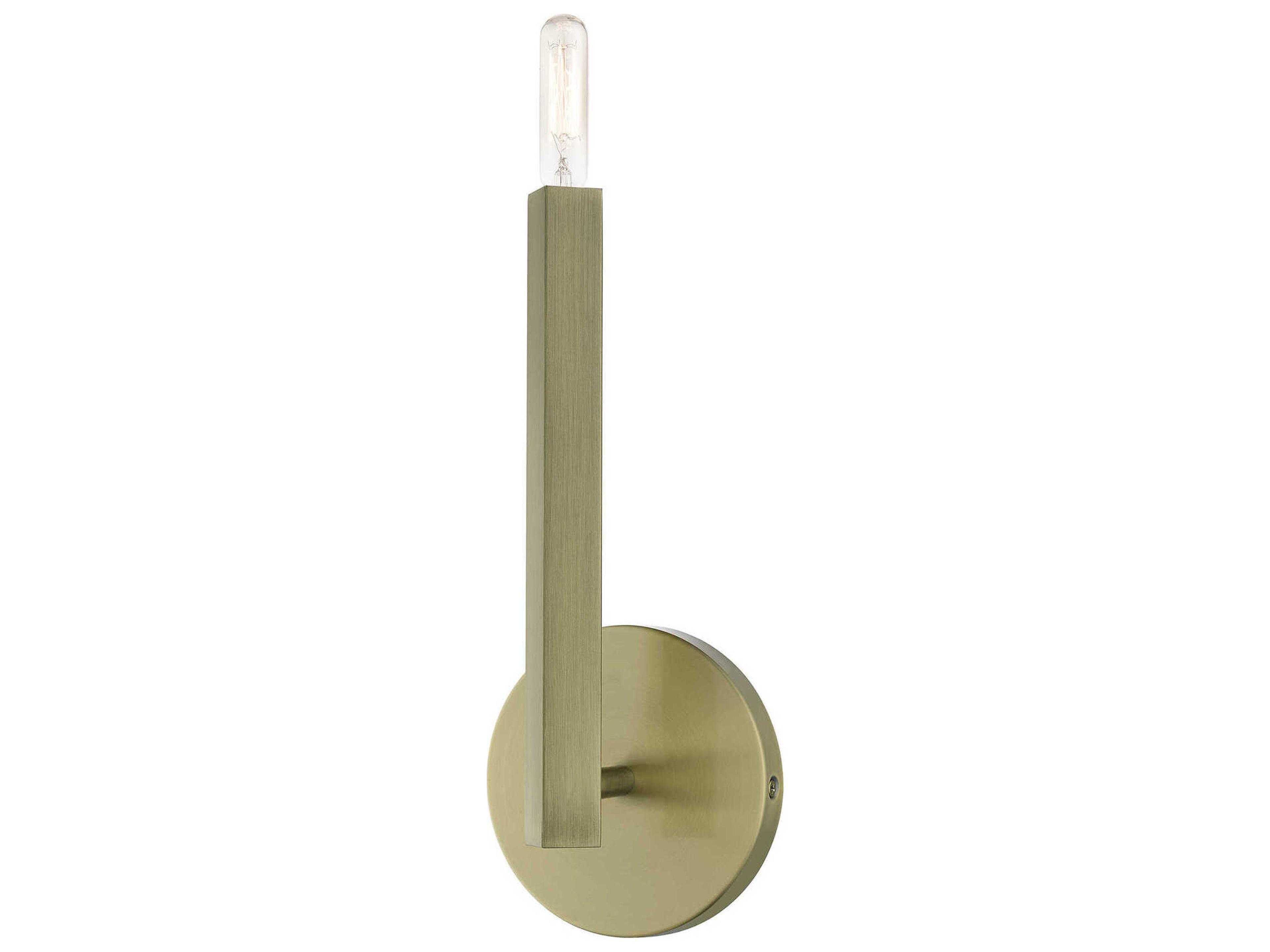 Monaco 1-Light Antique Brass Wall Sconce