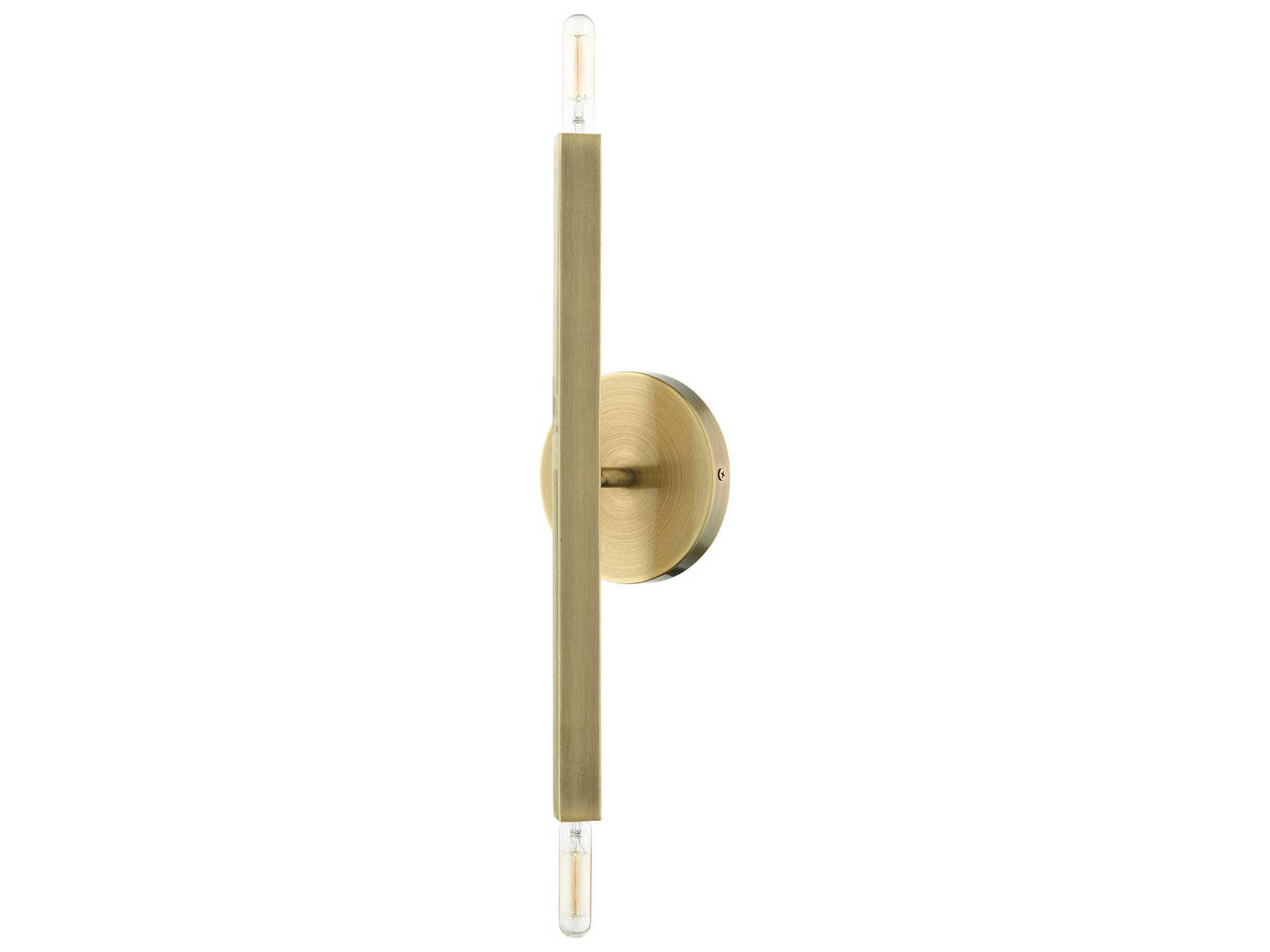Livex Lighting Monaco 2-Light Antique Brass Wall Sconce