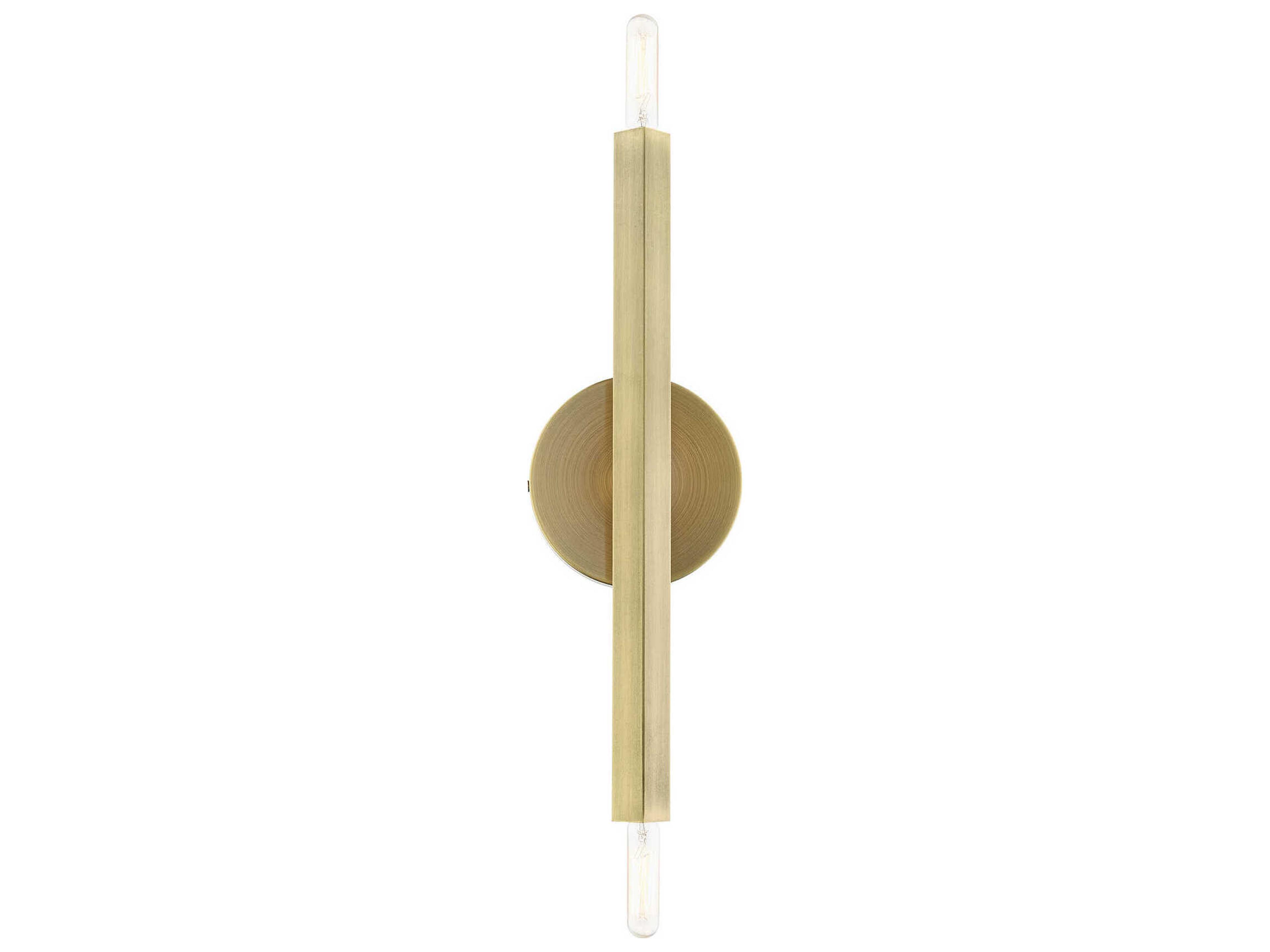 Livex Lighting Monaco 2-Light Antique Brass Wall Sconce