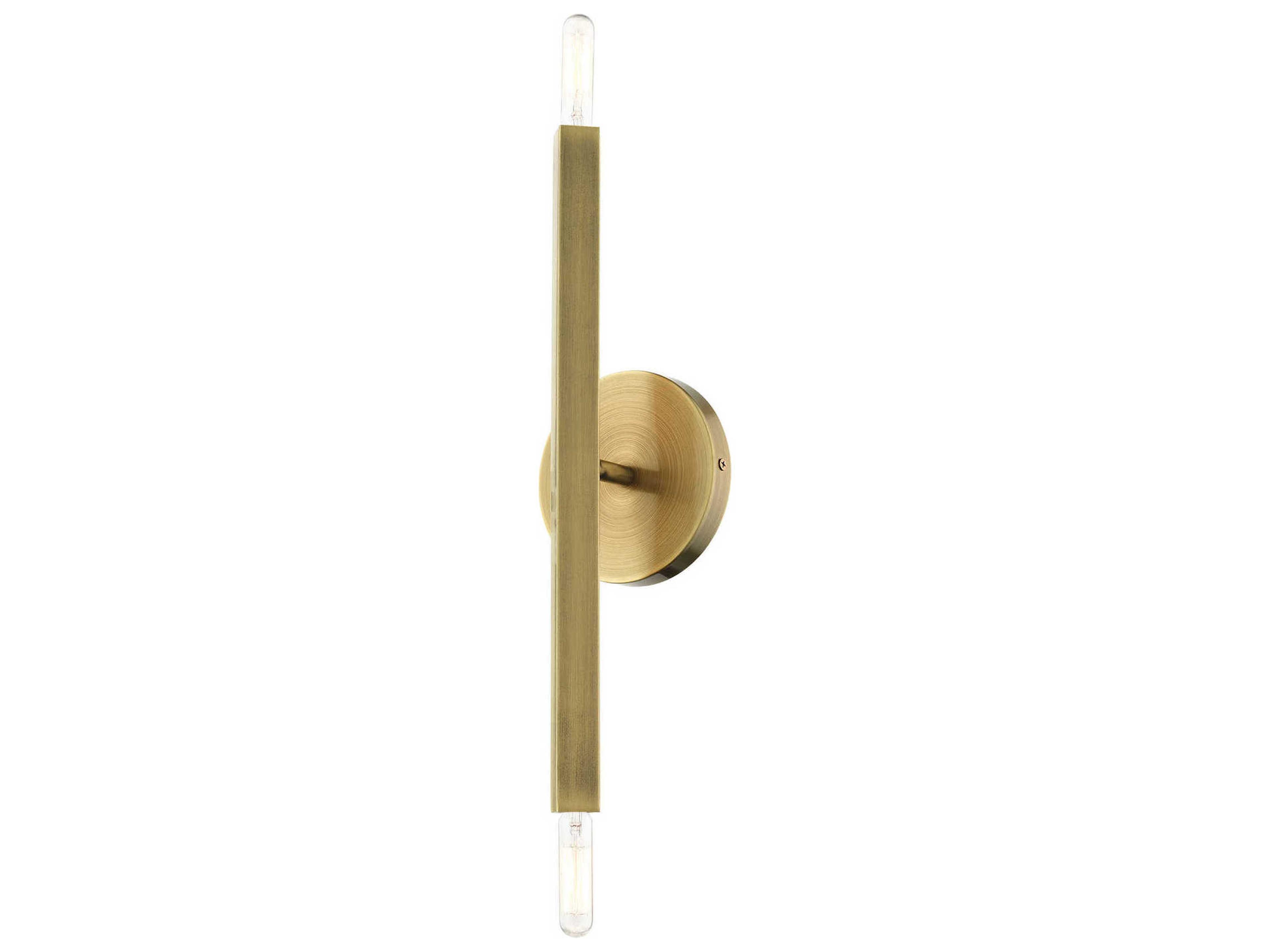 Livex Lighting Monaco 2-Light Antique Brass Wall Sconce
