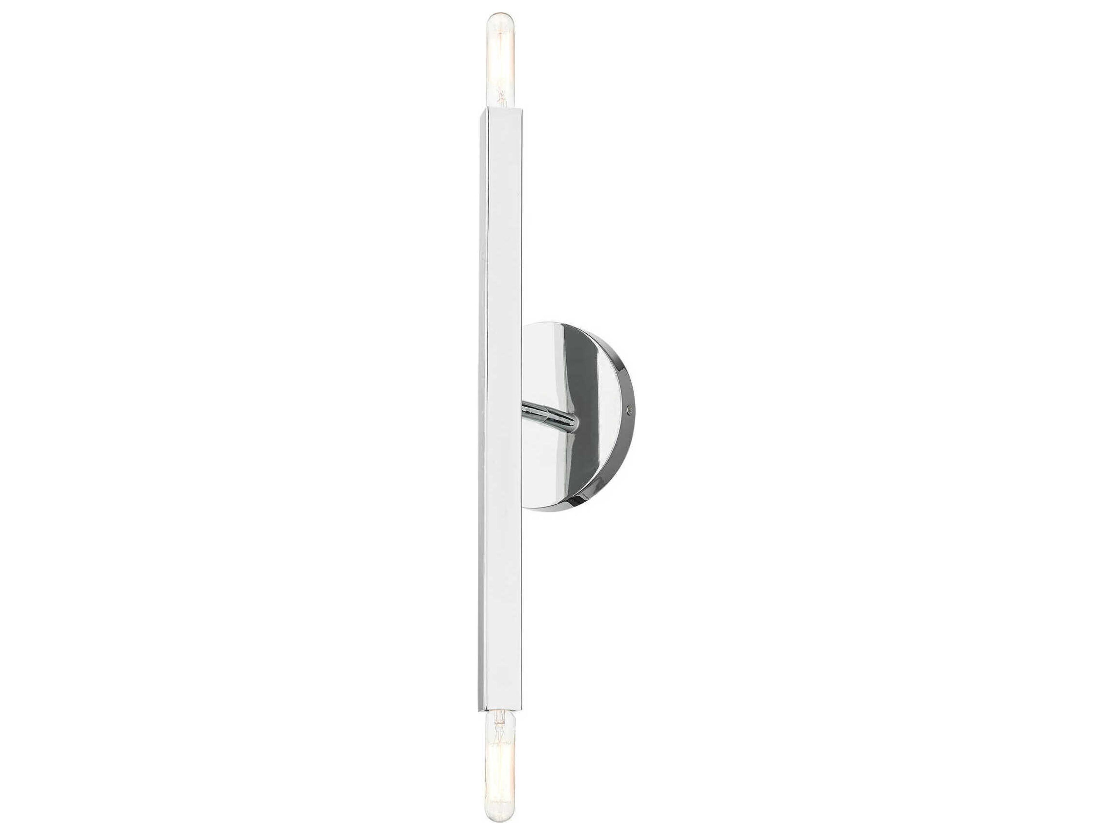 Livex Lighting Monaco 2-Light Polished Chrome Wall Sconce