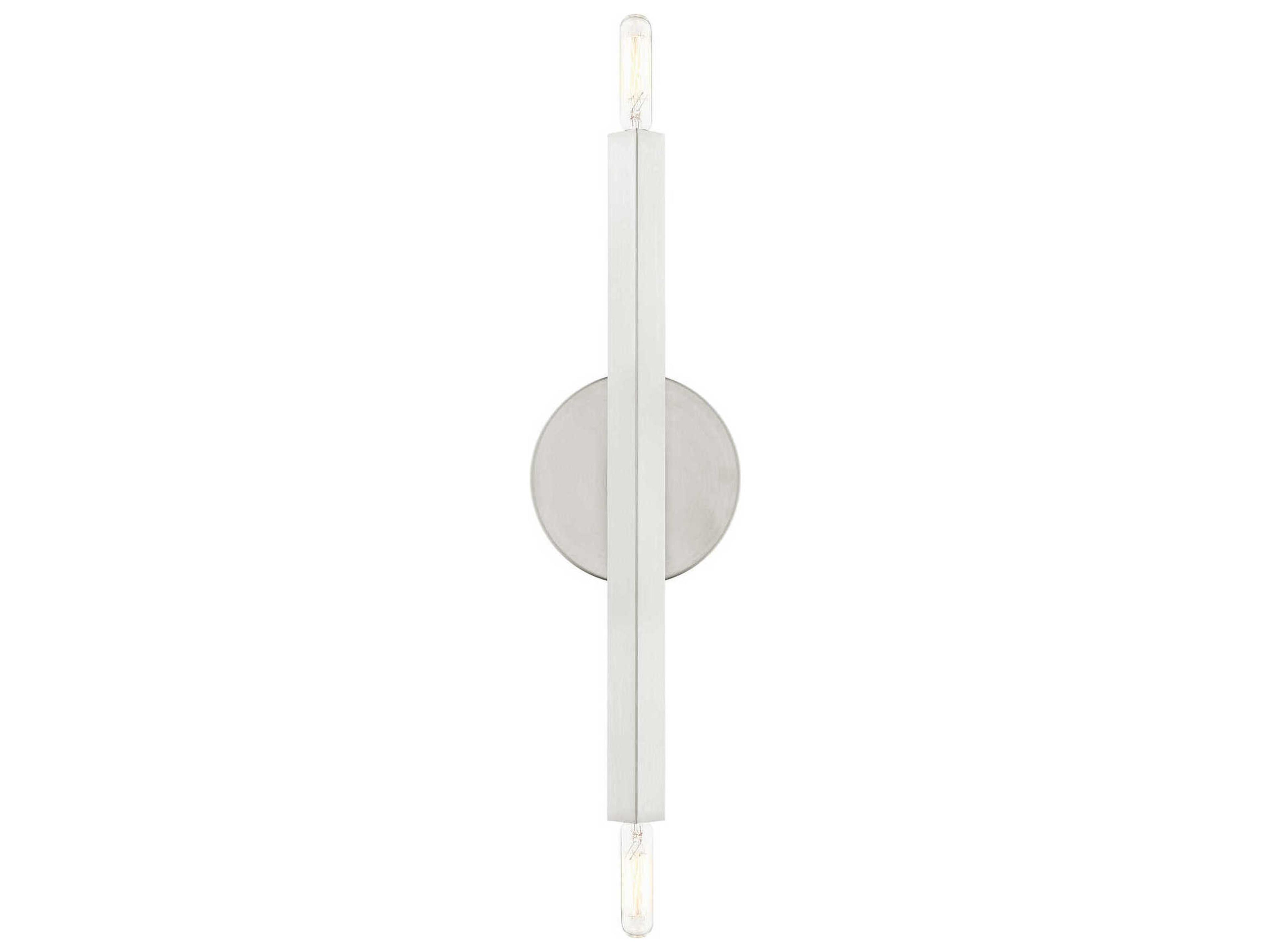 Livex Lighting Monaco 2-Light Brushed Nickel Wall Sconce