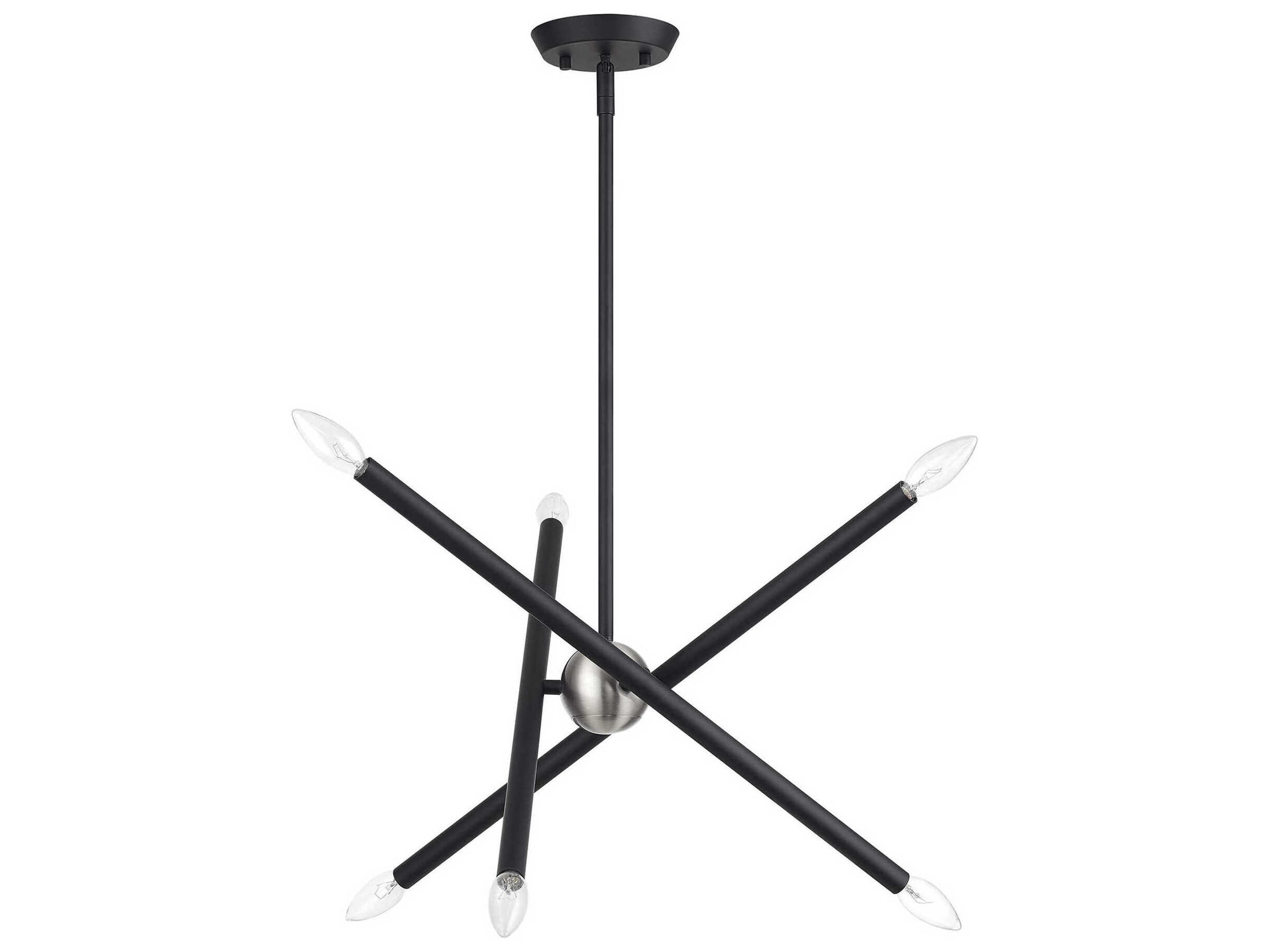 Livex Lighting Soho 6-Light Black Chandelier