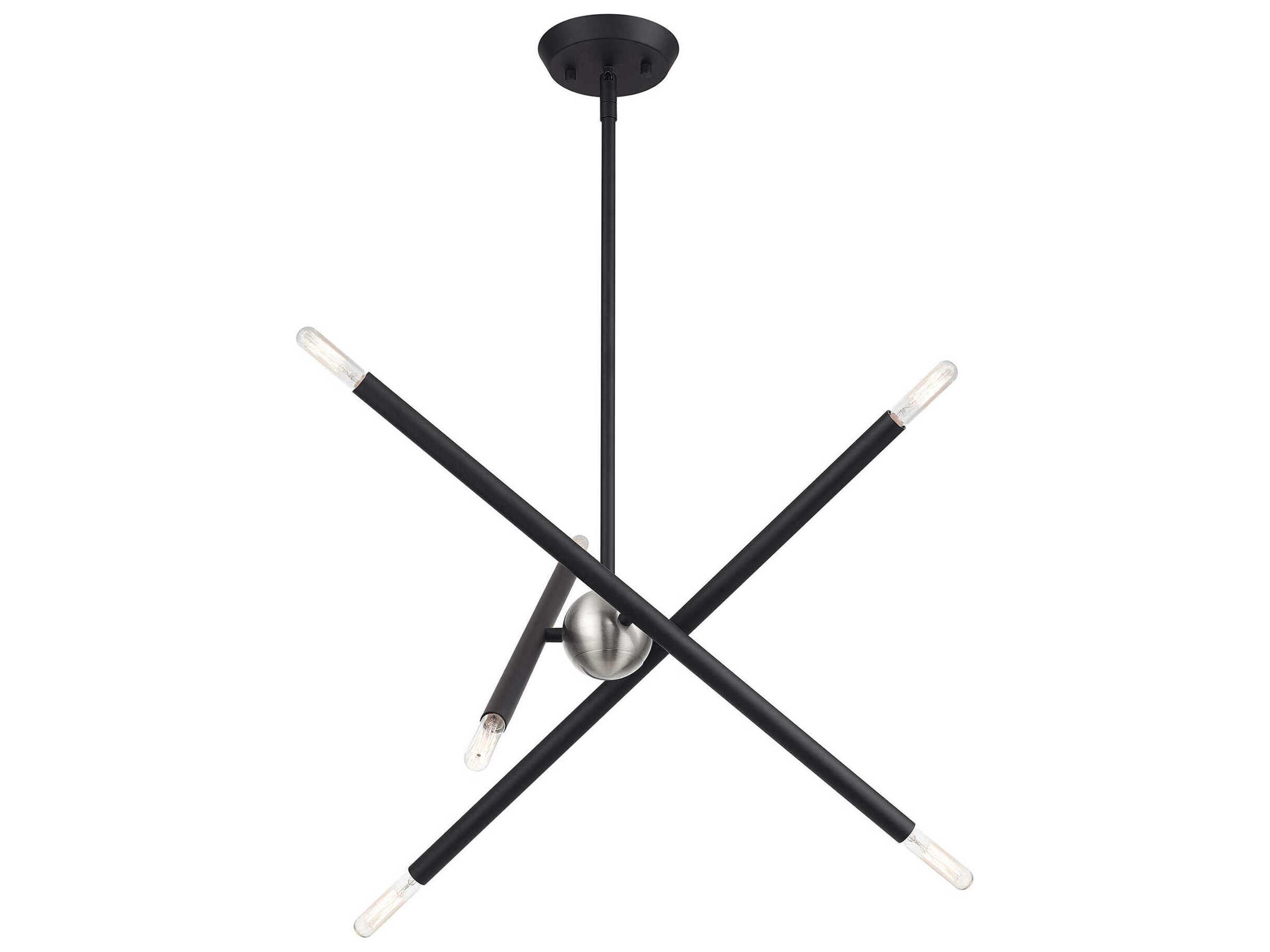 Livex Lighting Soho 6-Light Black Chandelier