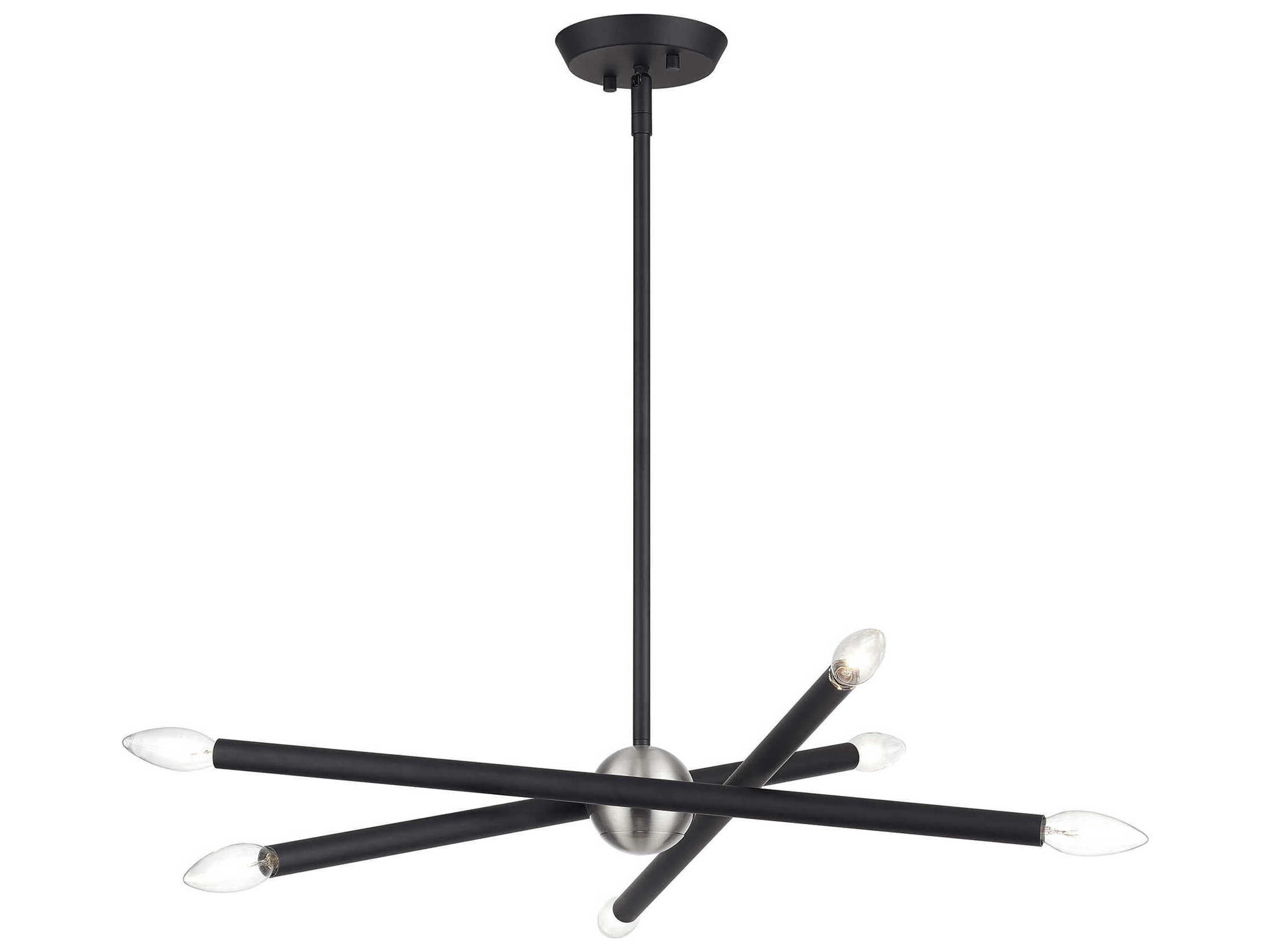 Livex Lighting Soho 6-Light Black Chandelier