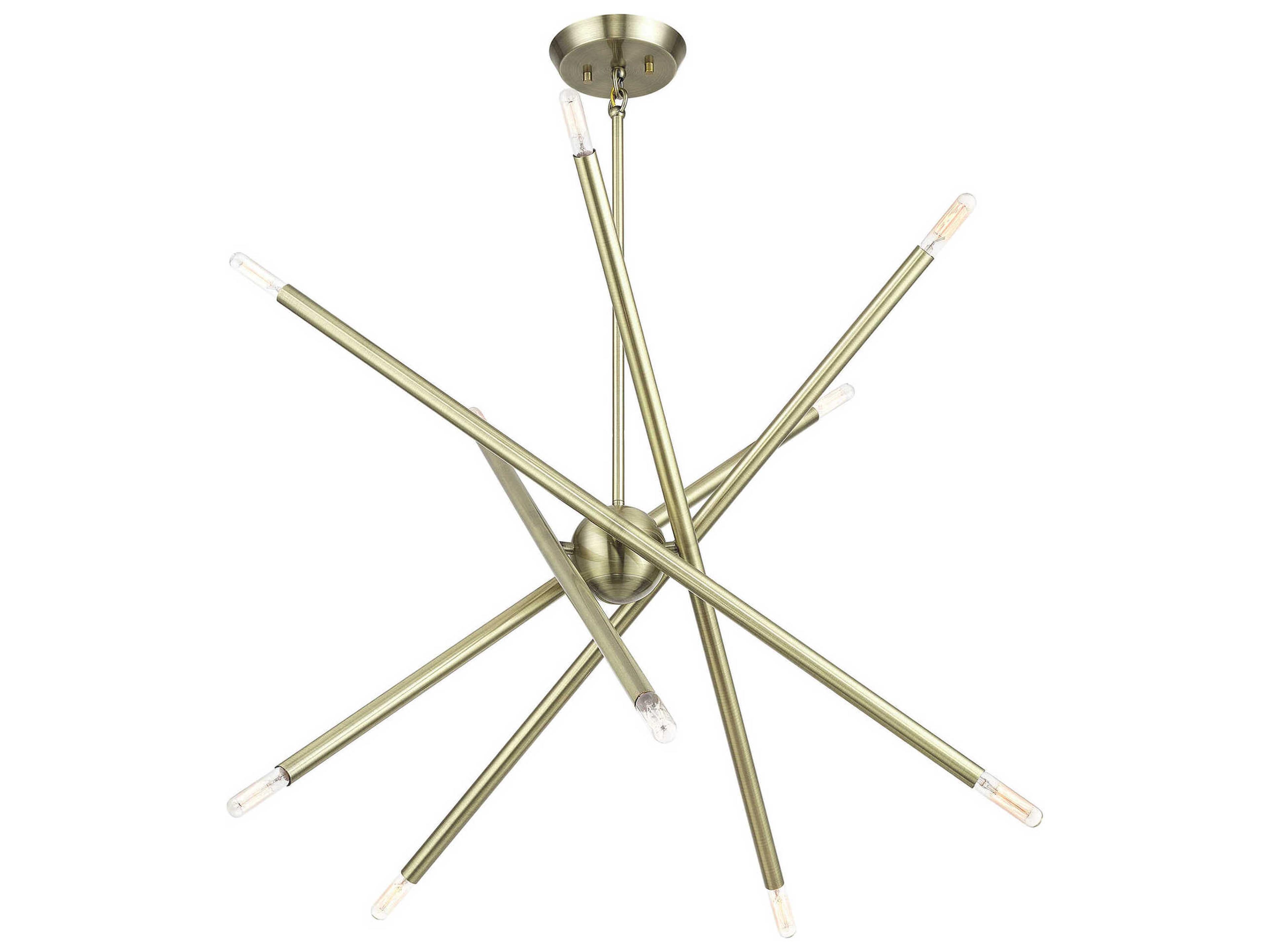 Livex Lighting Soho 10-Light Antique Brass Chandelier