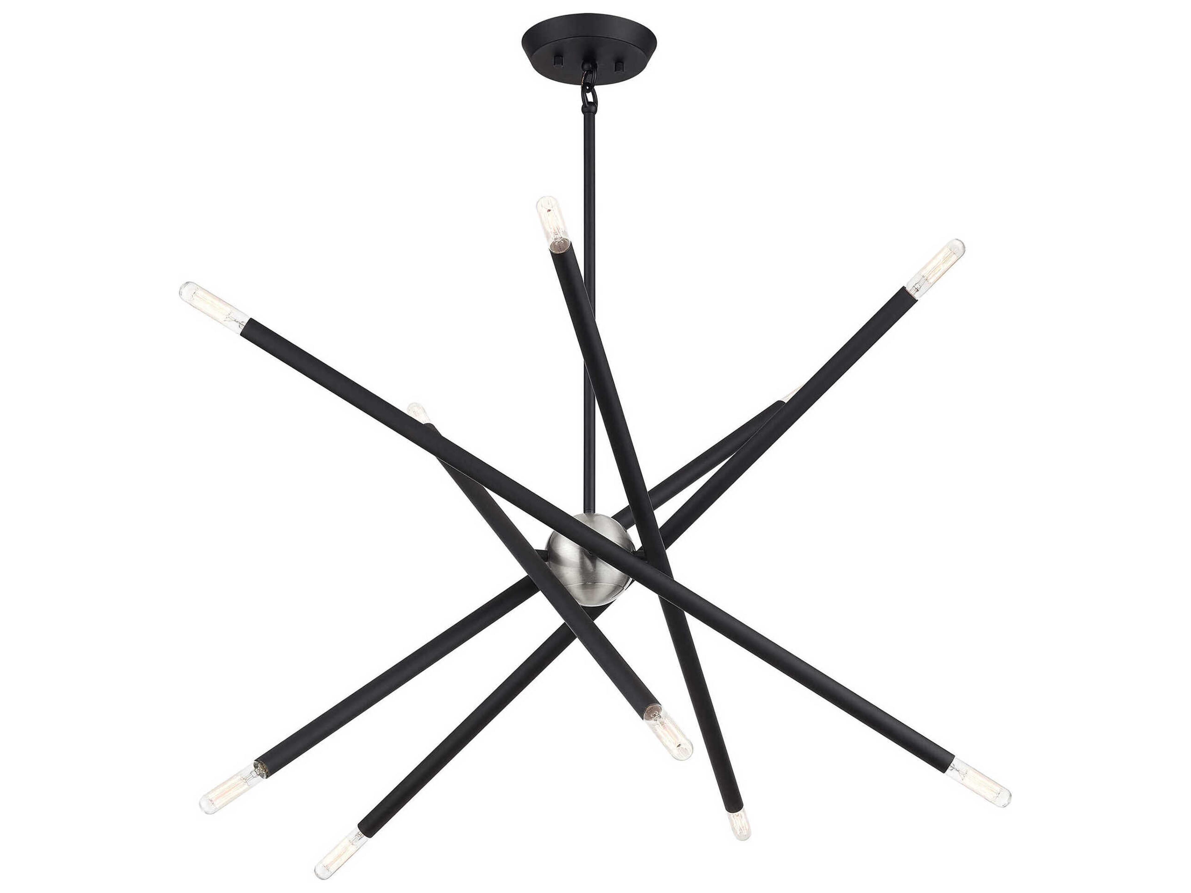 Livex Lighting Soho 10-Light Black Chandelier