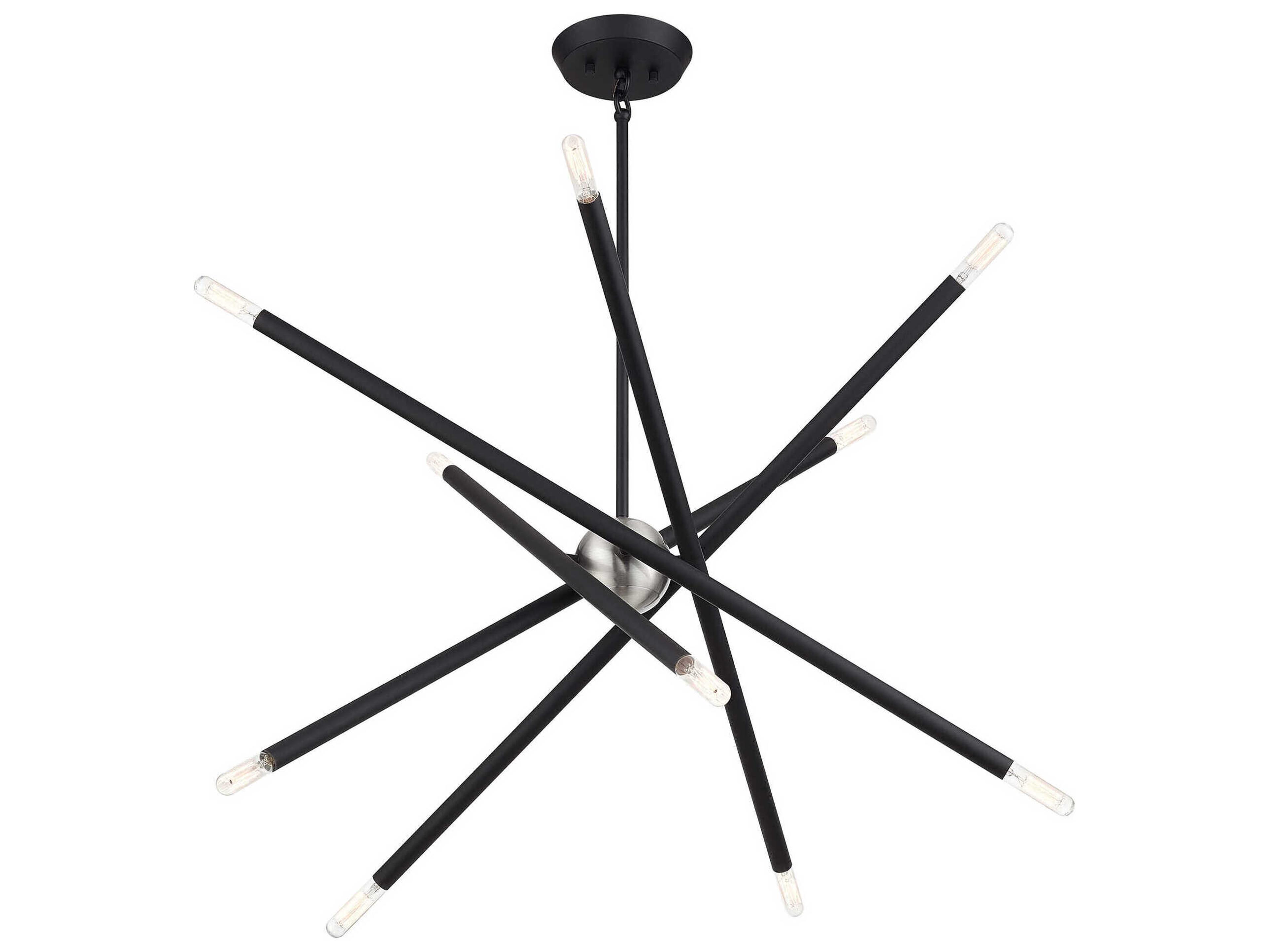 Livex Lighting Soho 10-Light Black Chandelier