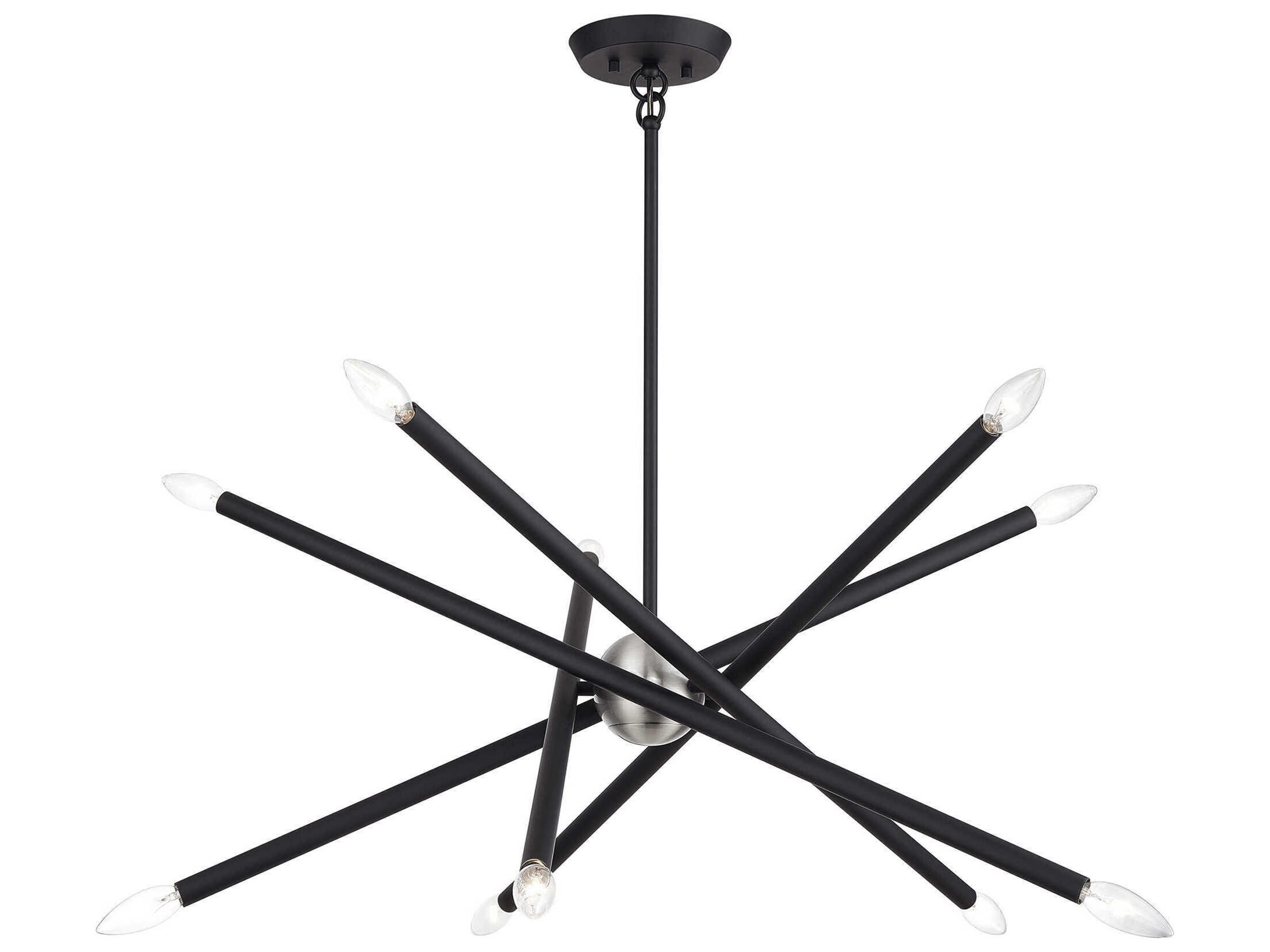 Livex Lighting Soho 10-Light Black Chandelier