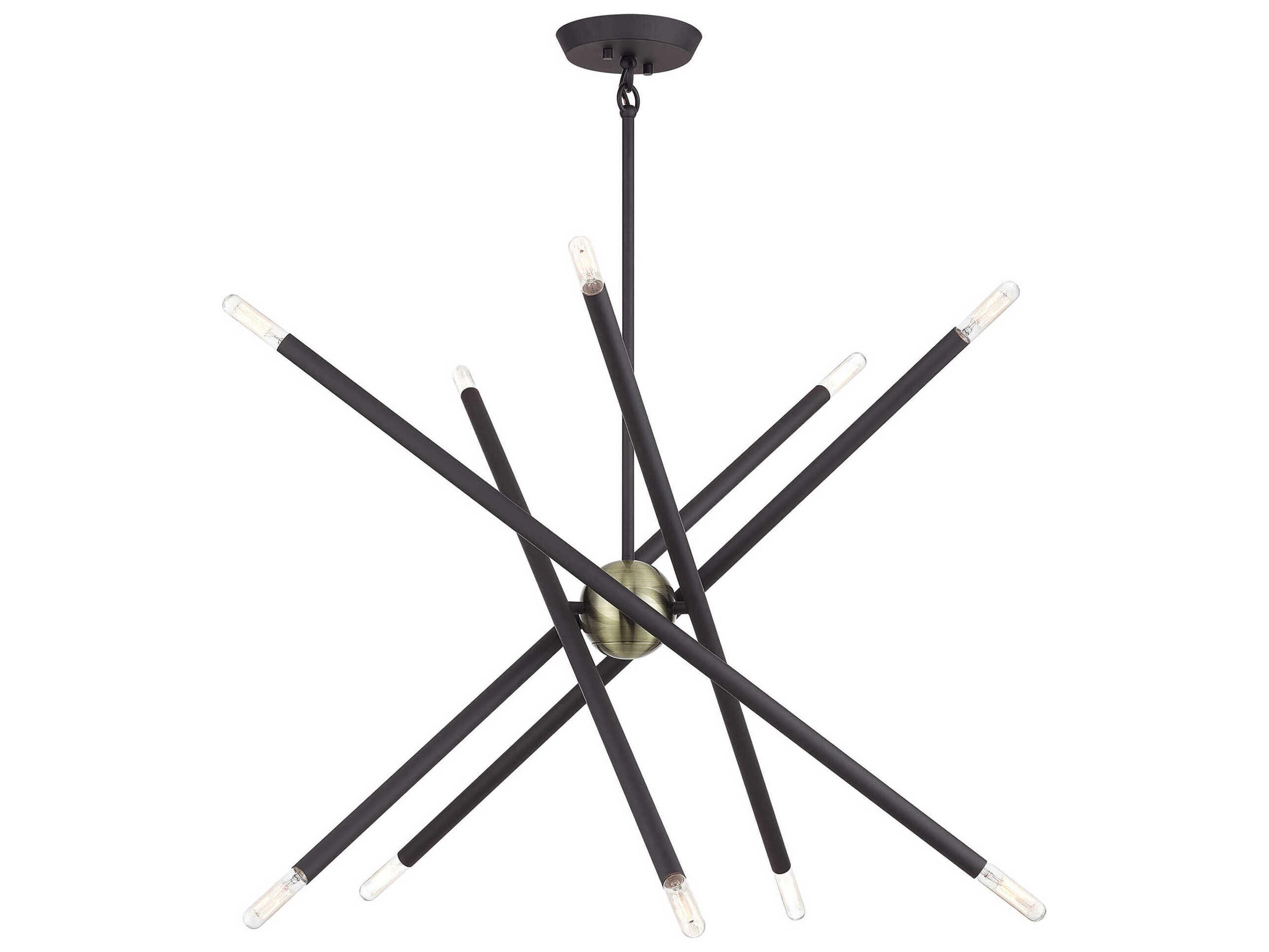 Soho 10-Light Bronze Antique Brass Chandelier