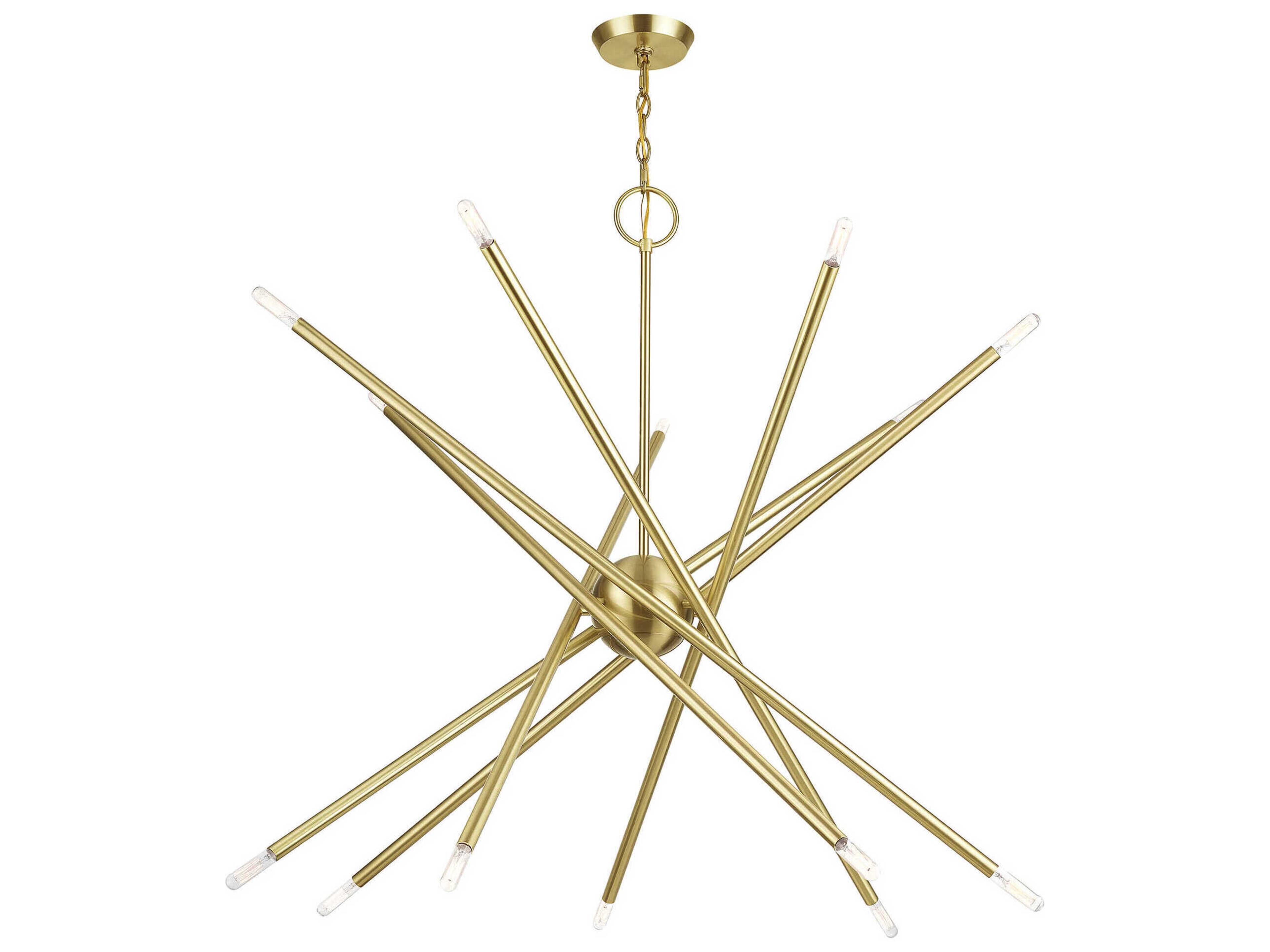 Livex Lighting Soho 14-Light Satin Brass Chandelier