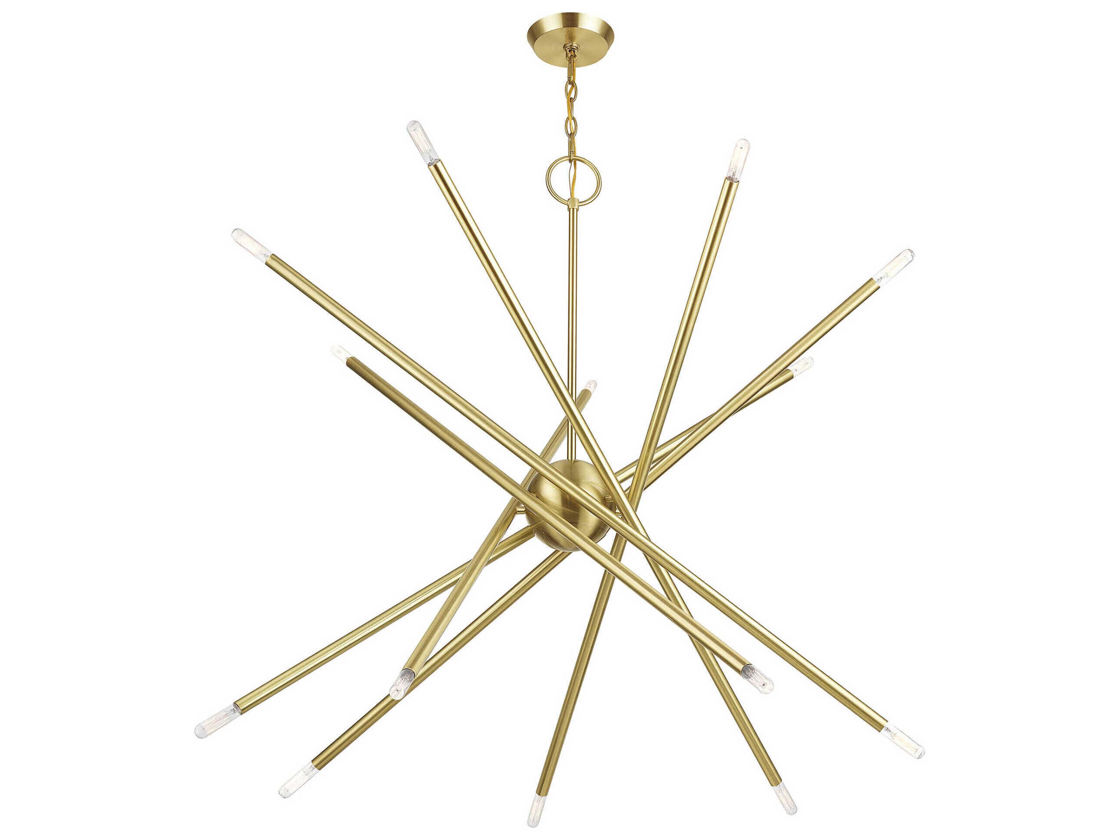 Livex Lighting Soho 14-Light Satin Brass Chandelier