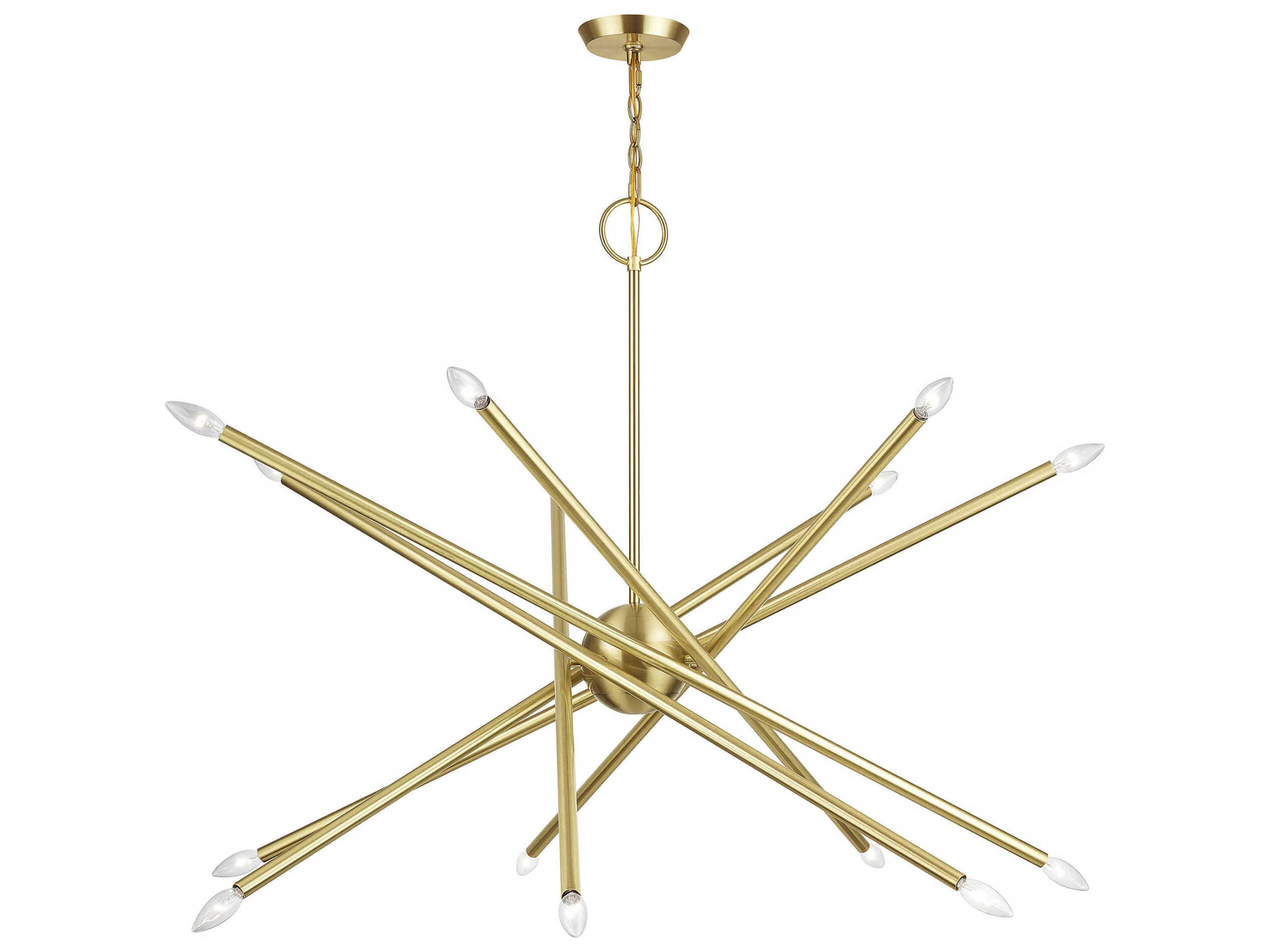 Livex Lighting Soho 14-Light Satin Brass Chandelier