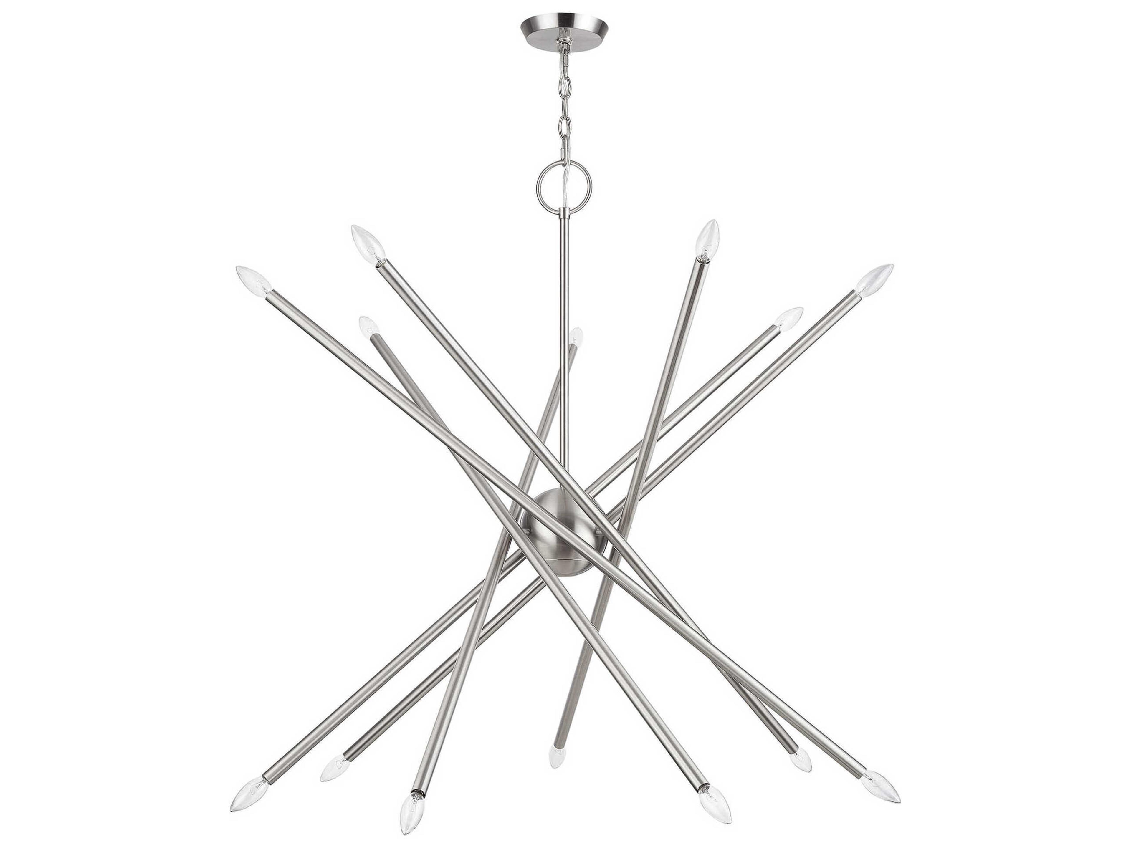 Livex Lighting Soho 14-Light Brushed Nickel Chandelier