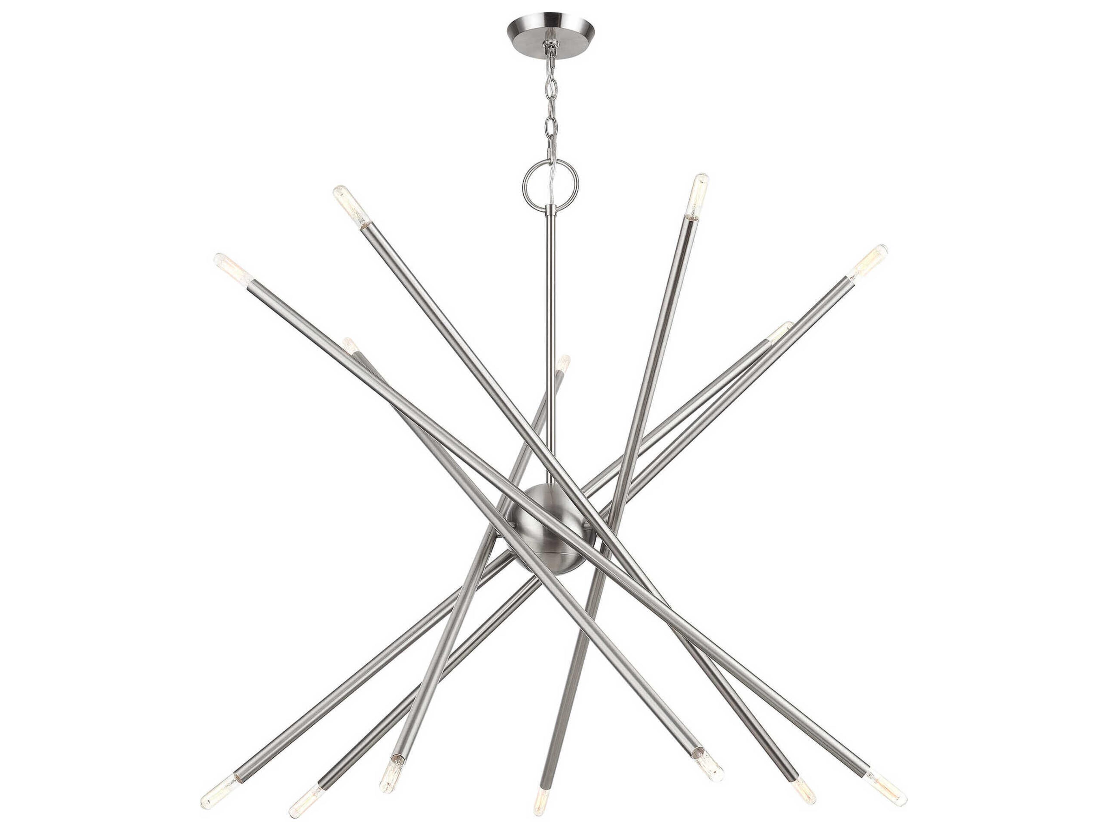 Livex Lighting Soho 14-Light Brushed Nickel Chandelier