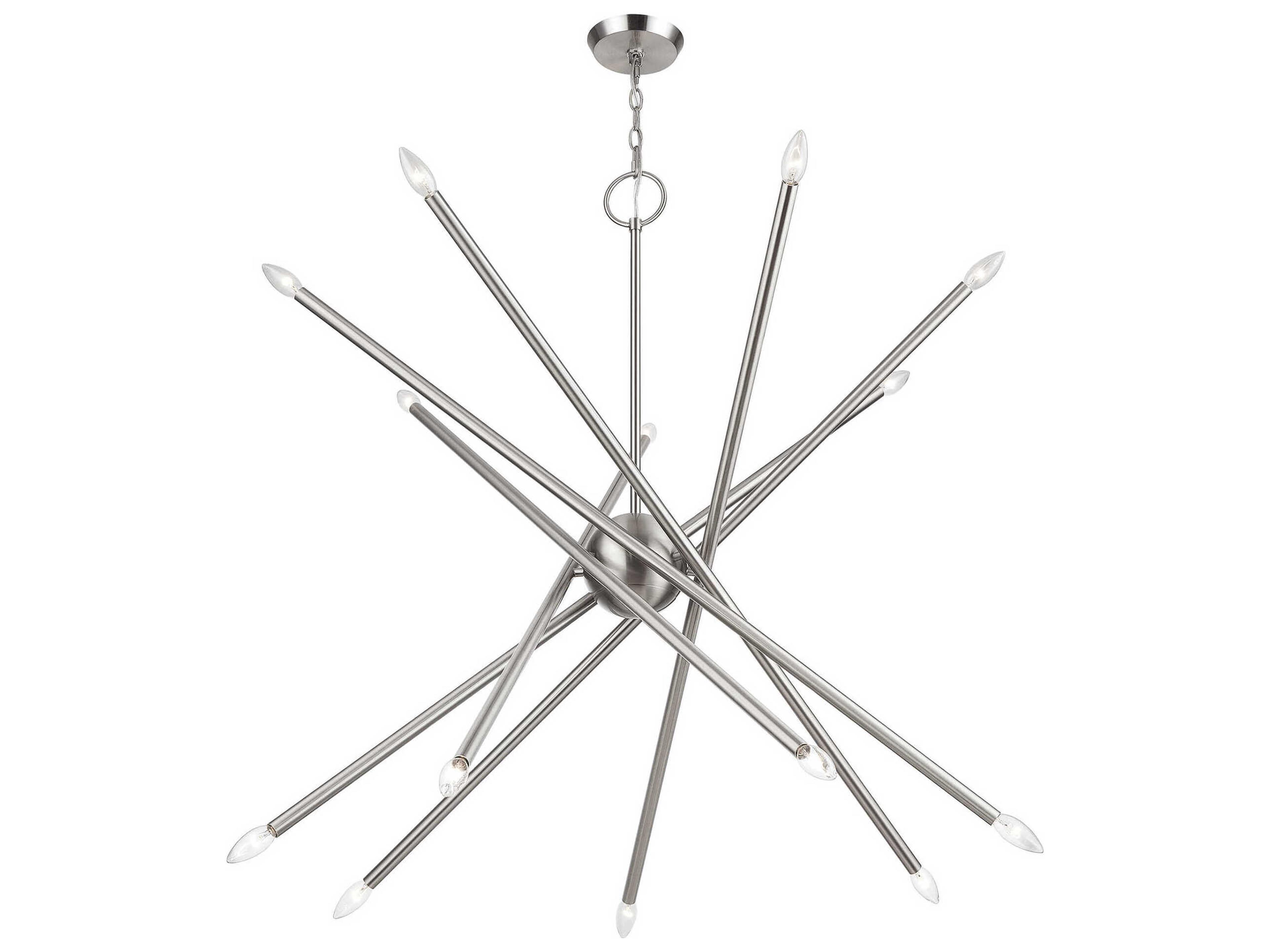 Livex Lighting Soho 14-Light Brushed Nickel Chandelier