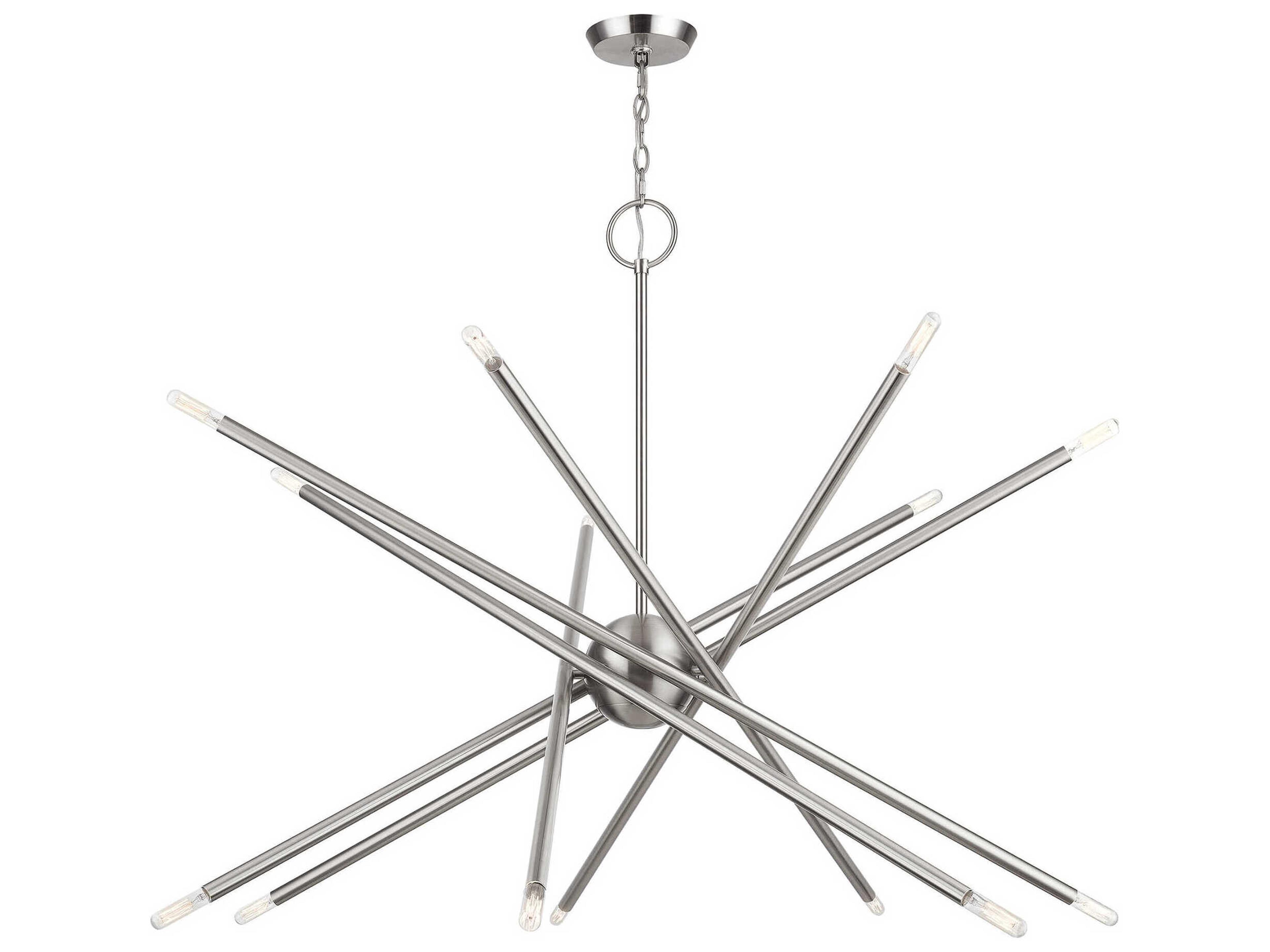 Livex Lighting Soho 14-Light Brushed Nickel Chandelier