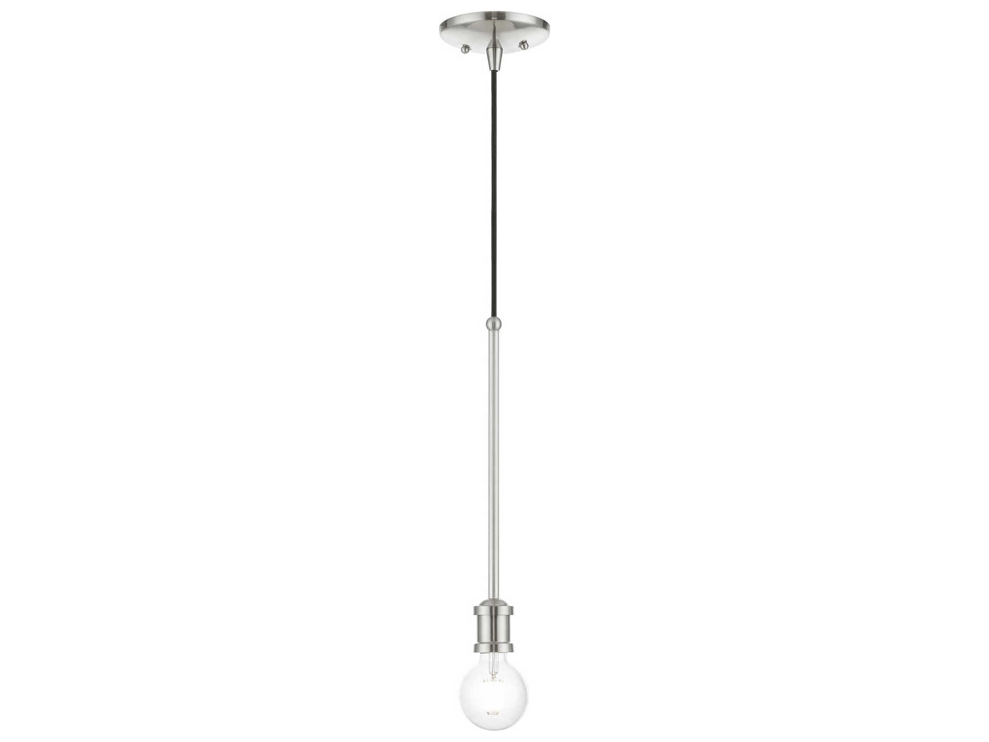 Lansdale 1-Light Brushed Nickel Mini Pendant